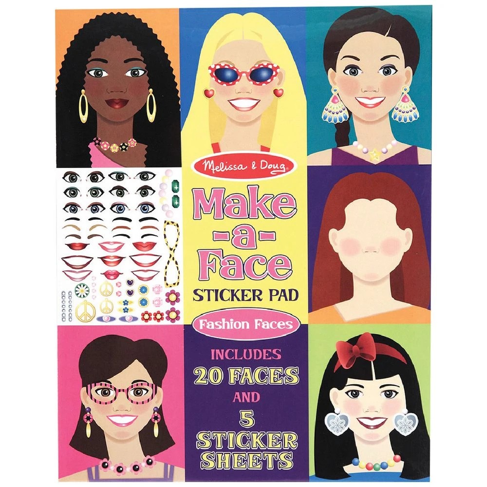 1 Melissa & Doug Make-a-Face Fashion Faces Stickers, 1 of 1