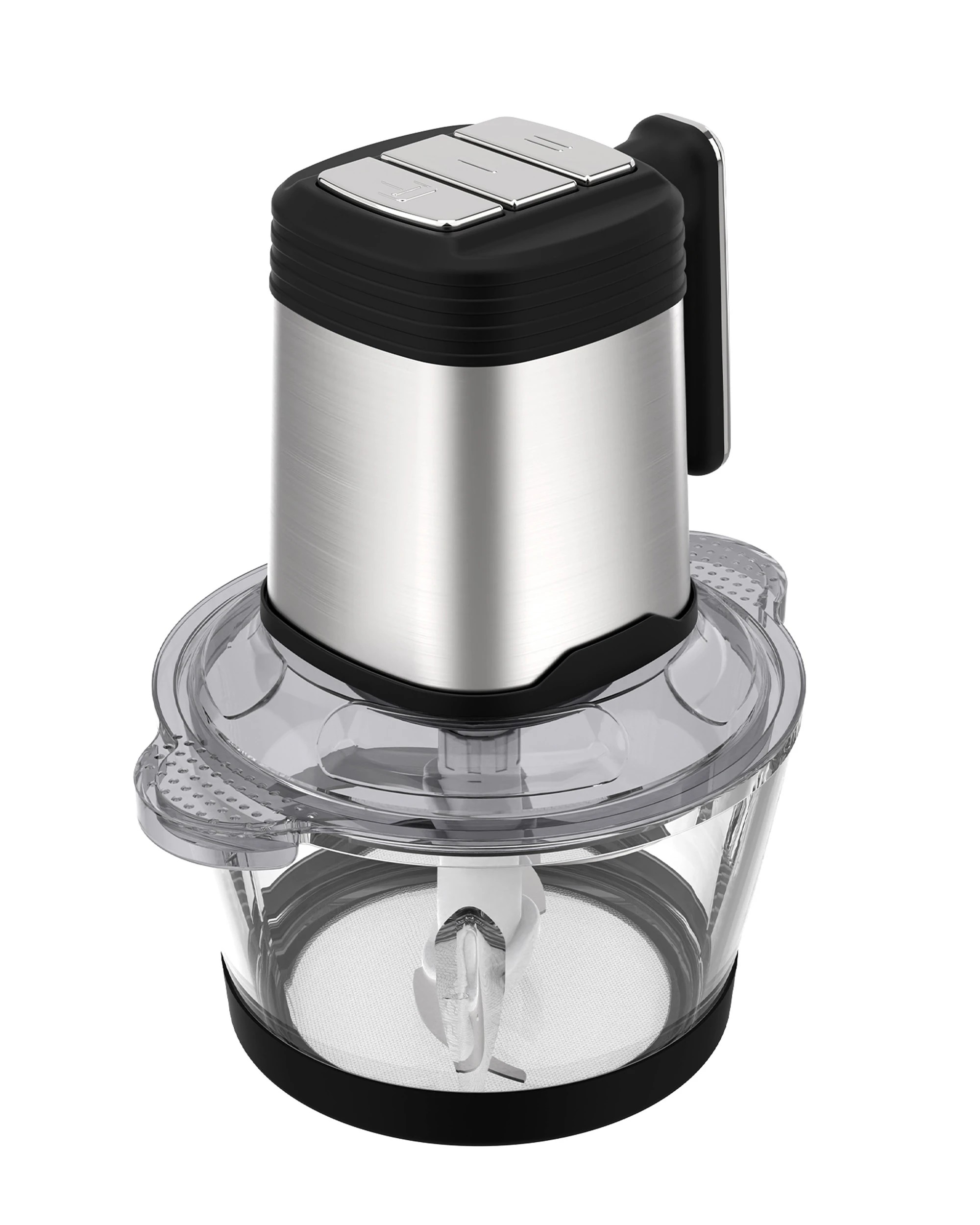 1 Yopower 2L Food Processor - Silver, 1 of 2