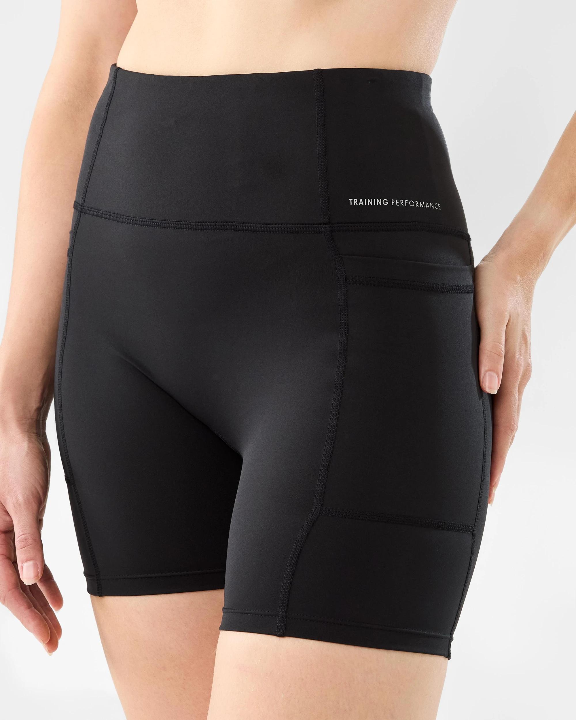 2 Active Womens Train Bike Shorts Black, 2 of 7