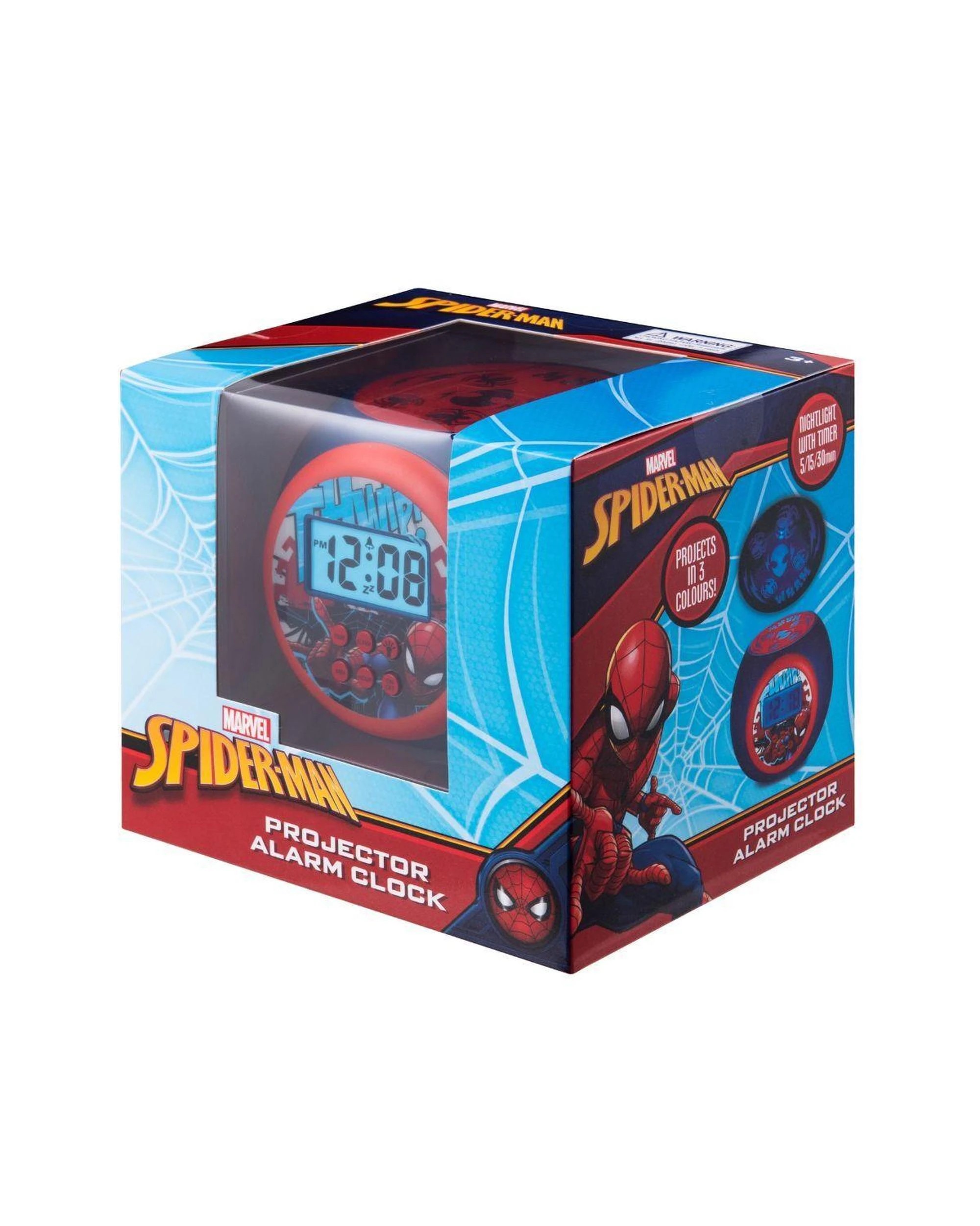 4 Marvel Spiderman Projector Clock, 4 of 4