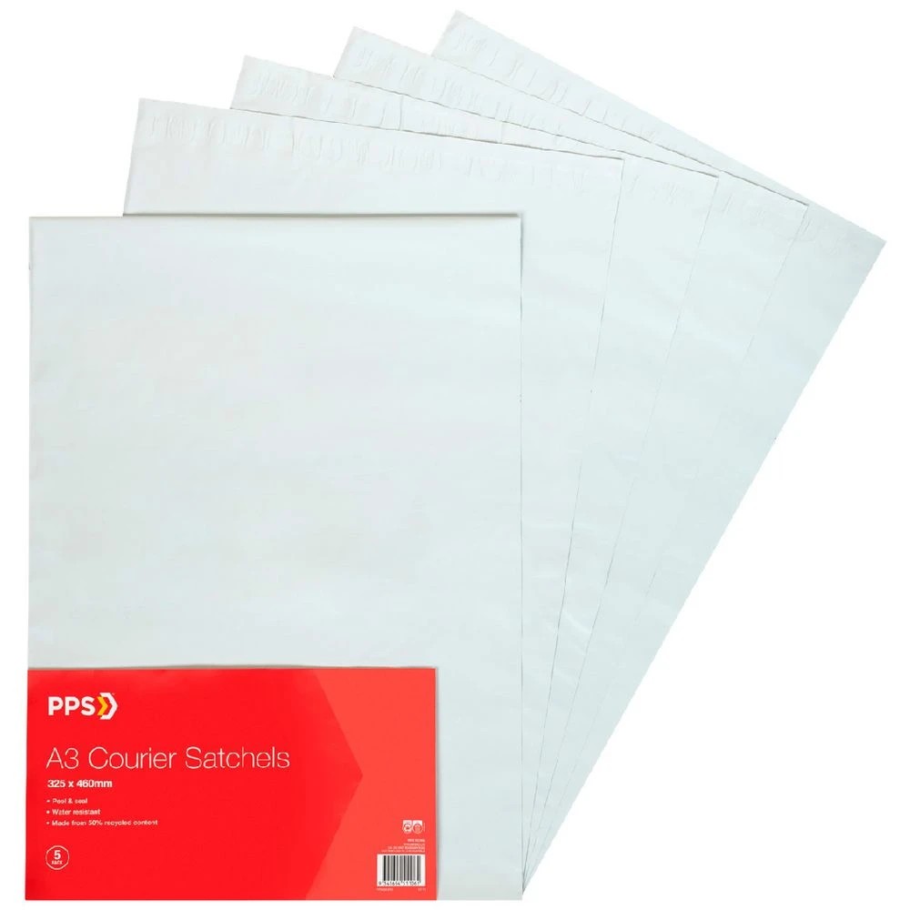 1 PPS Courier Bag A3 325 x 460mm 100 Pack, 1 of 1