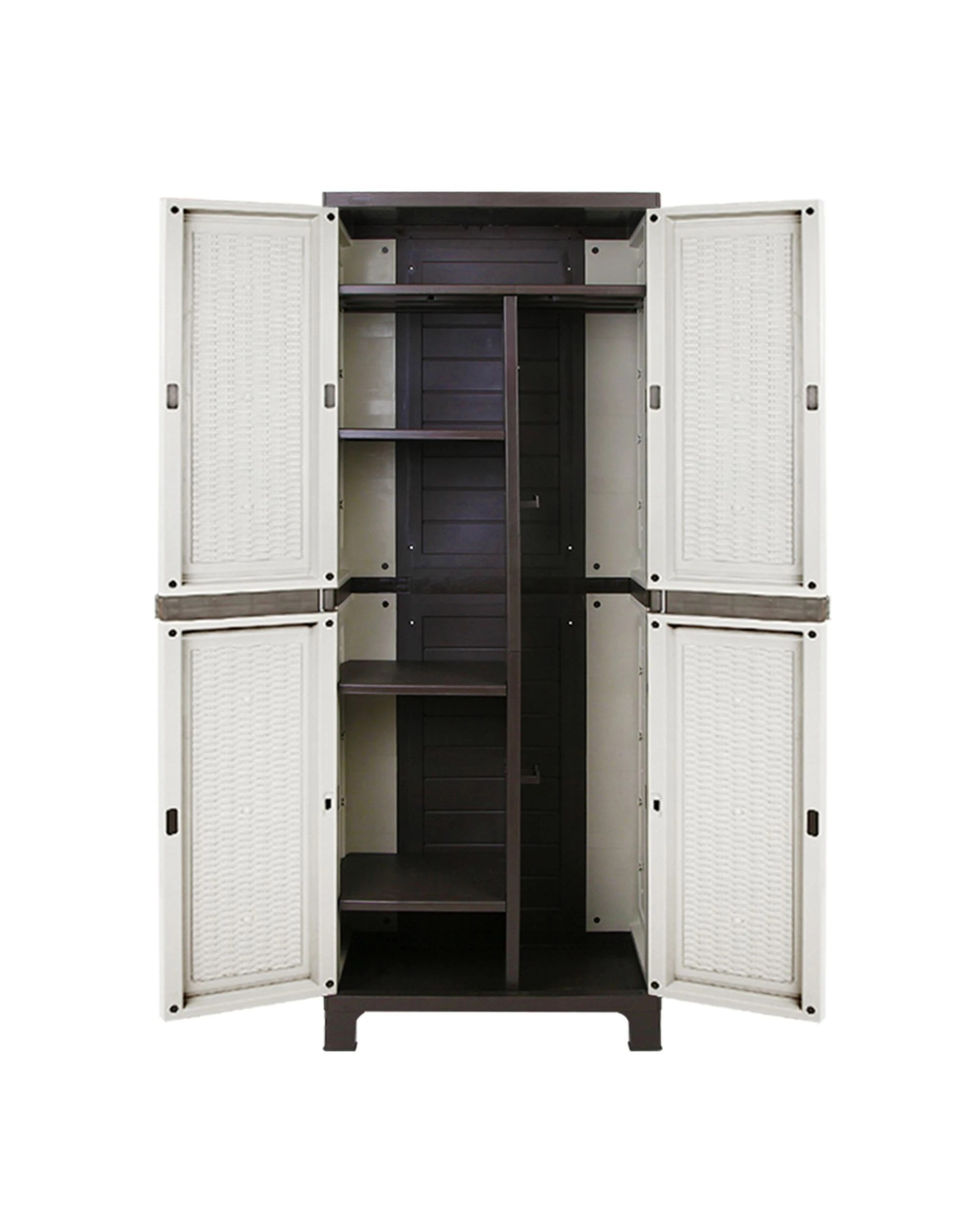 2 Gardeon Outdoor Storage Cabinet Box 173cm Lockable Cupboard
 - White, 2 of 2