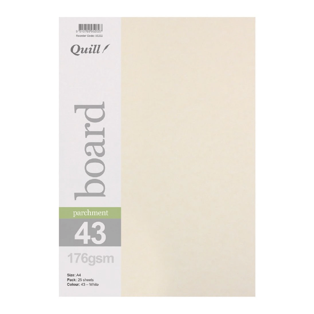 1 Quill Parchment 176gsm A4 Board White Ivory 25 Pack, 1 of 1