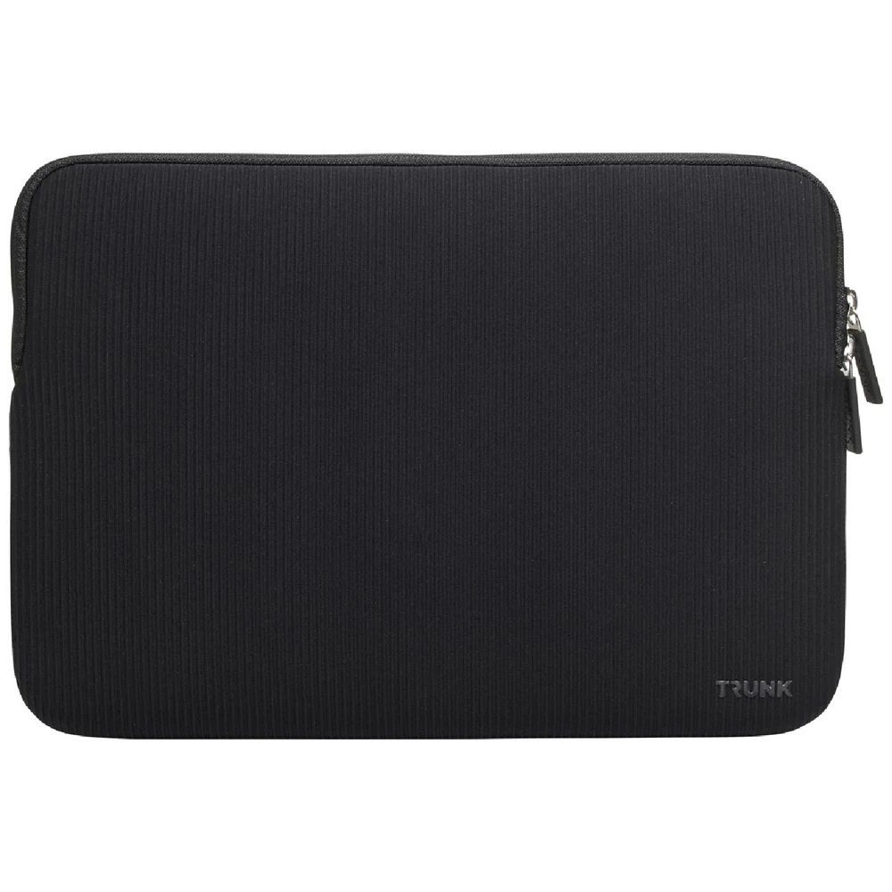 3 Trunk 15" Ribbed Velvet Laptop Sleeve Black, 3 of 3