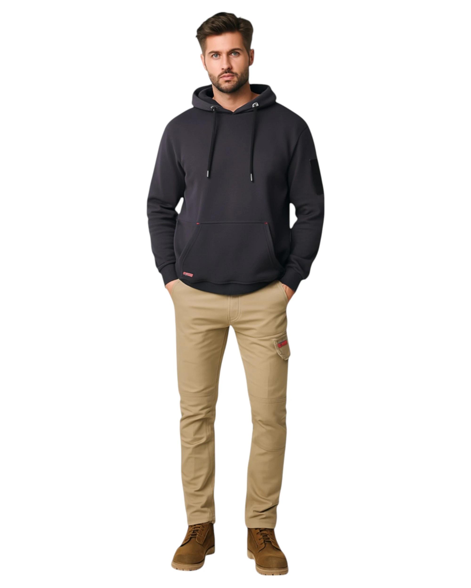 5 Hard Yakka Mens 3056 Stretch Canvas Cargo Pants Khaki KHAKI, 5 of 5