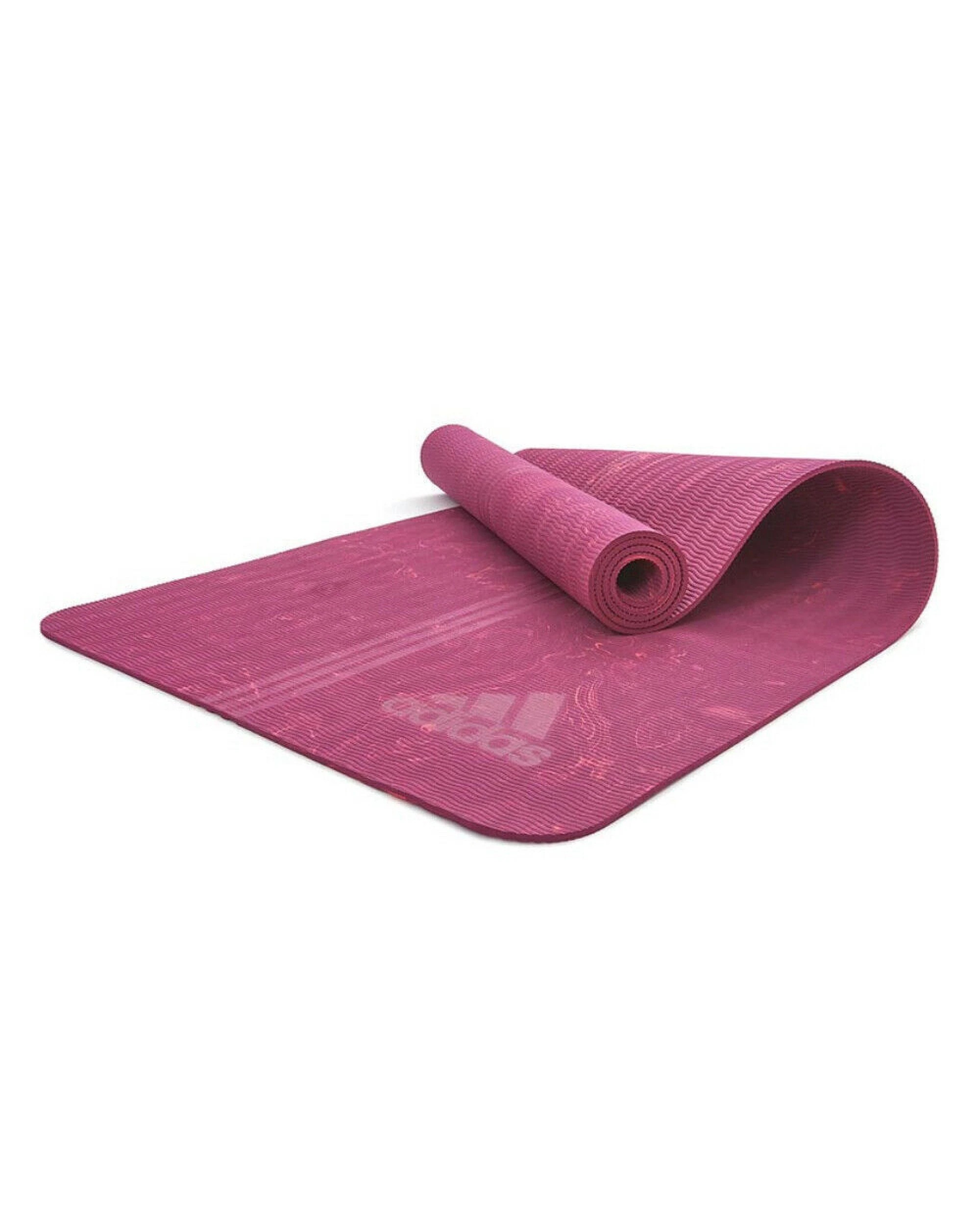 4 Adidas Premium 5mm Camo Sports Home/Gym Fitness Exercise Yoga Mat Power Berry, 4 of 5