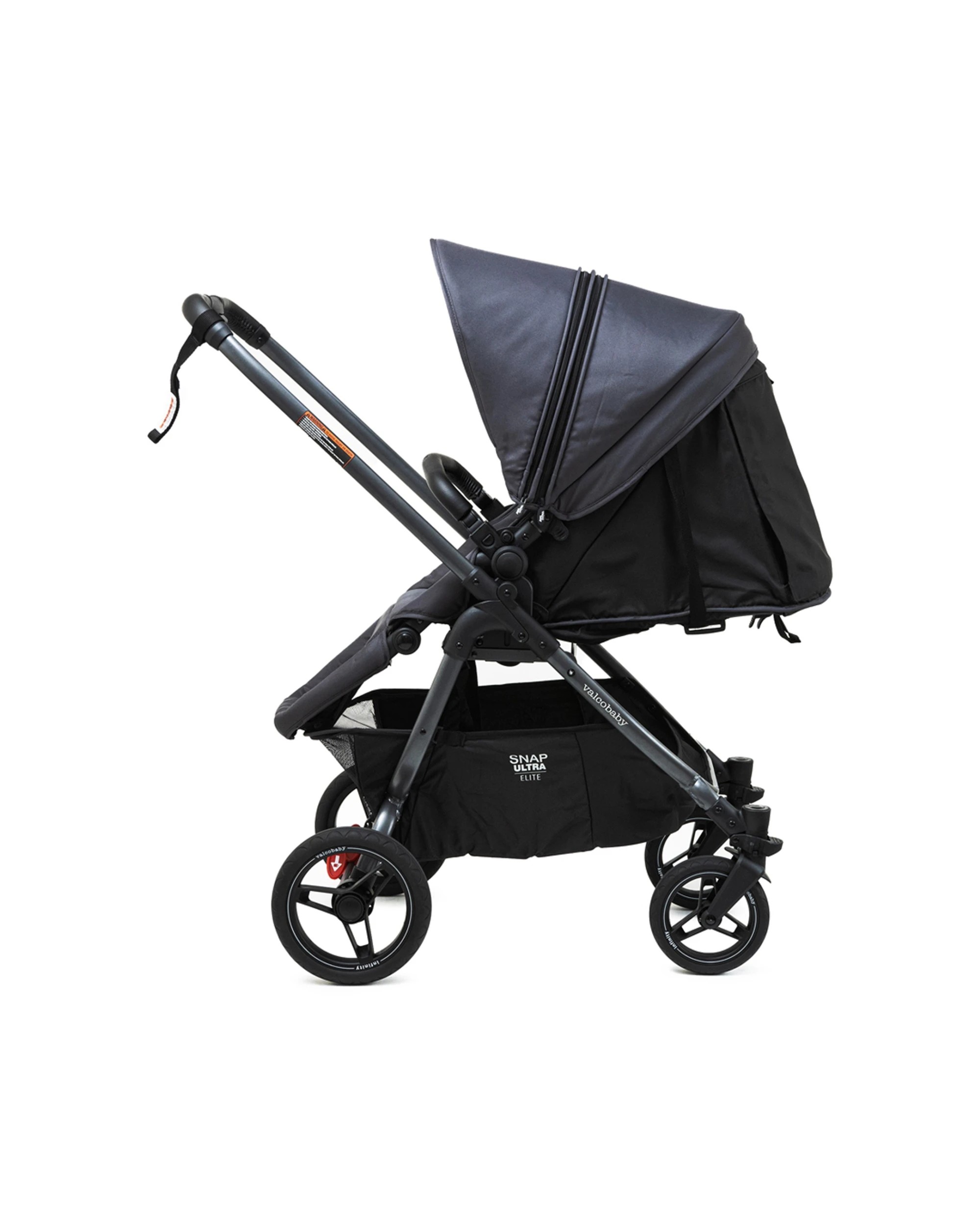 2 ValcoBaby Snap Ultra Elite Stroller Pram Reversible Seat Leatherette Quilte - Grey, 2 of 9