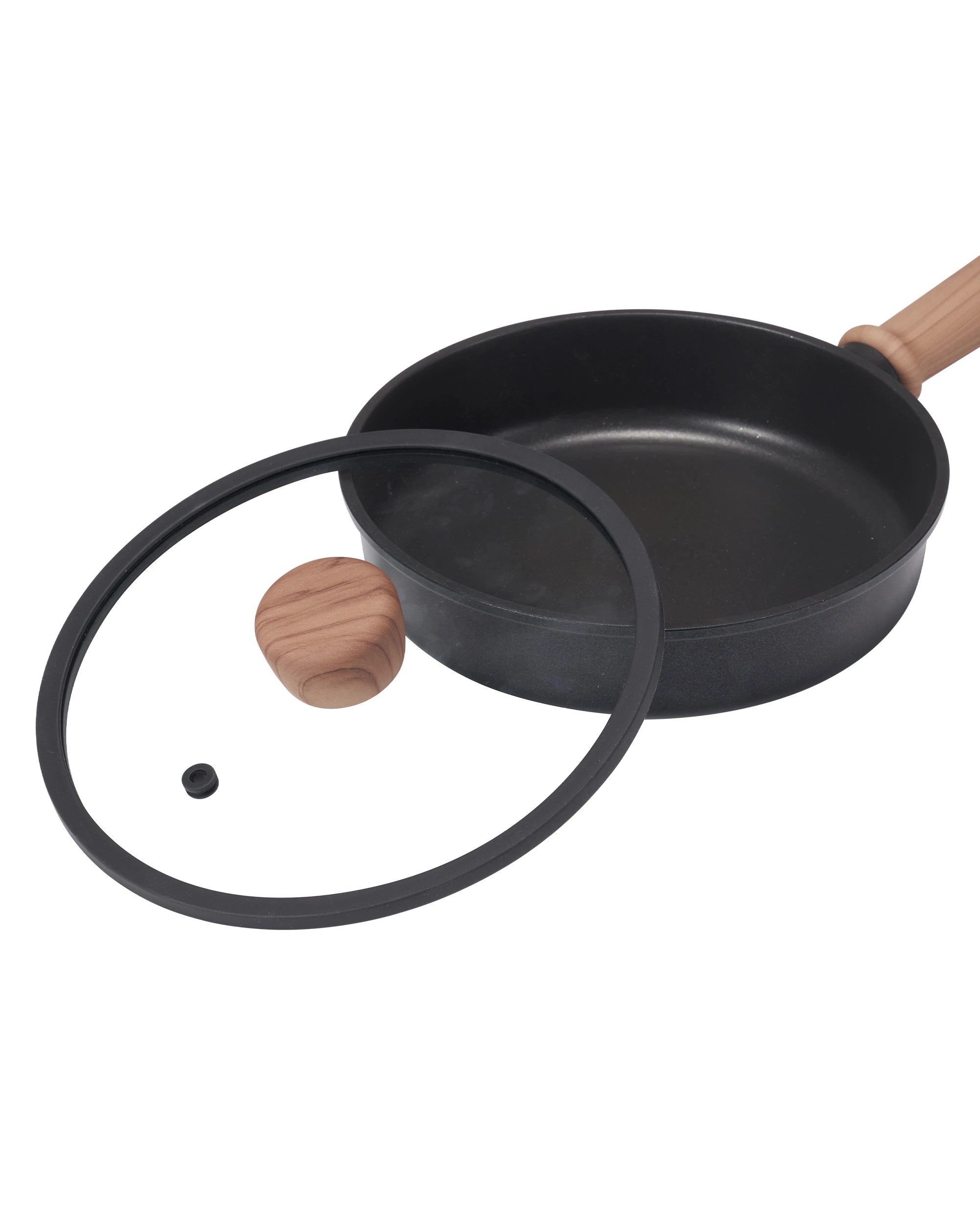 5 ZUNI 19PCS Nonstick Cookware Pots & Pans Set Granite Coating Cooking Utensil Black, 5 of 10