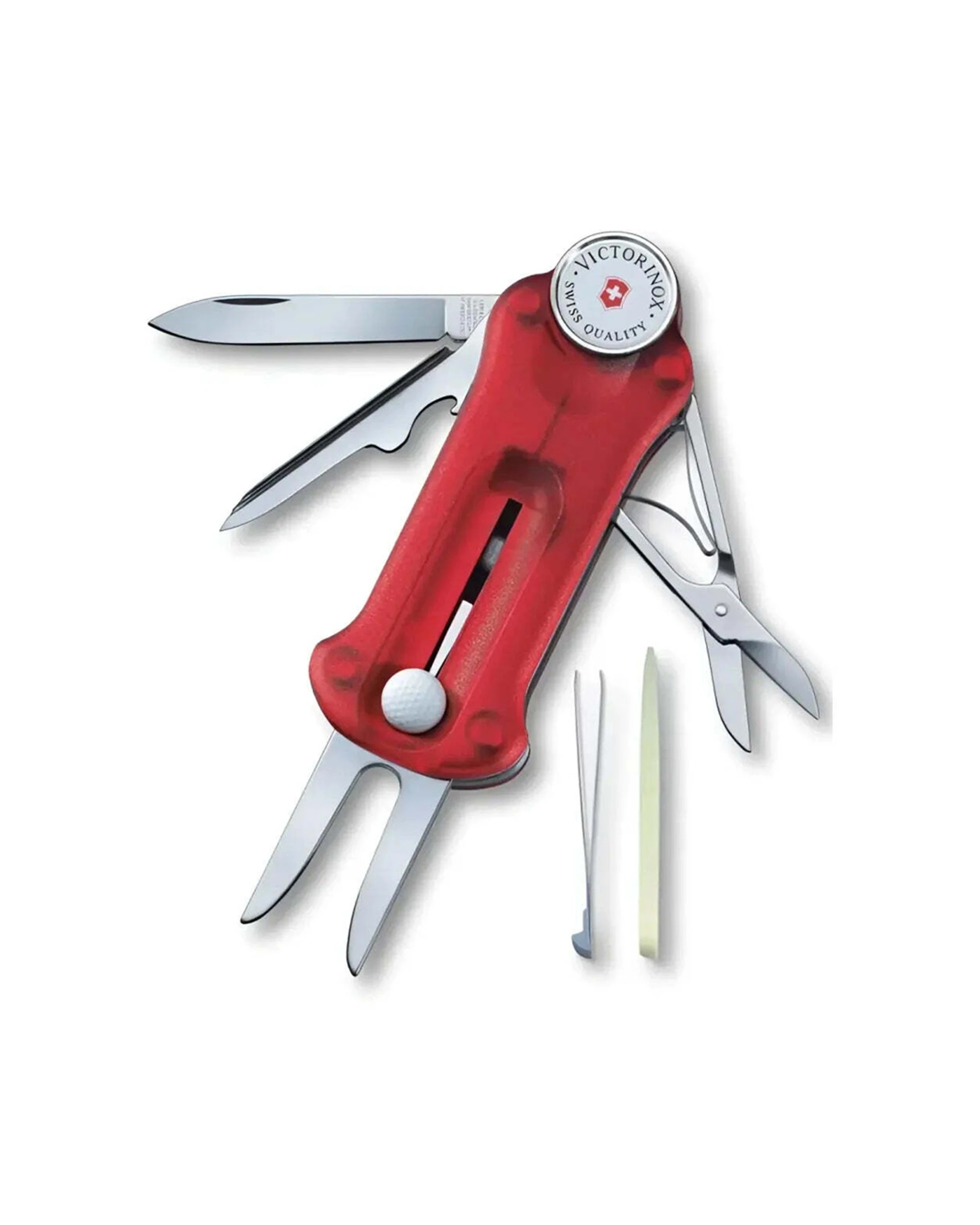 1 Victorinox Golftool Sport Tool With 10 Functions For Golfers Tool Camping Hiking Ruby - Red, 1 of 7