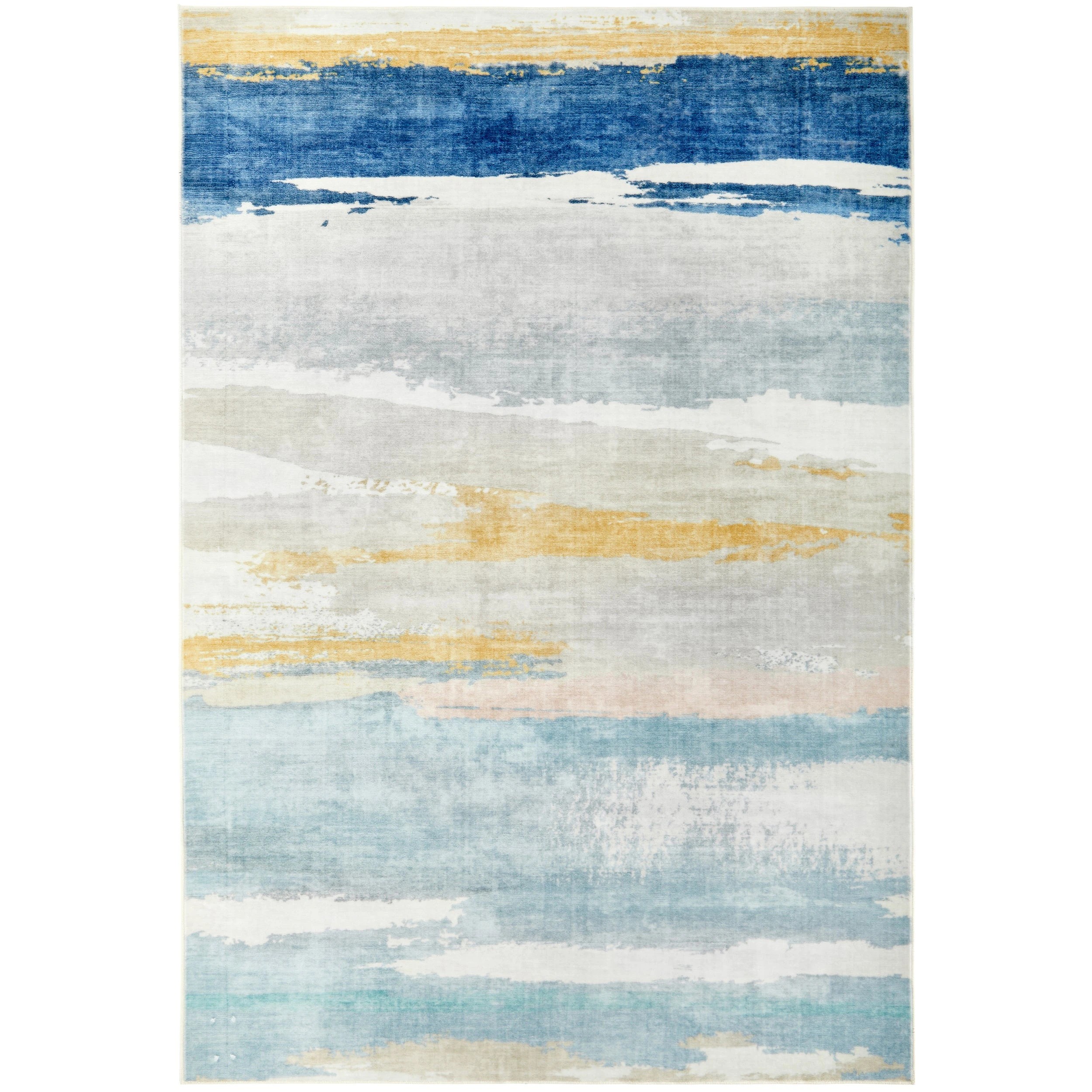 1 Common Ground Rugs Lotan 23 320x230cm - Silver, 1 of 9