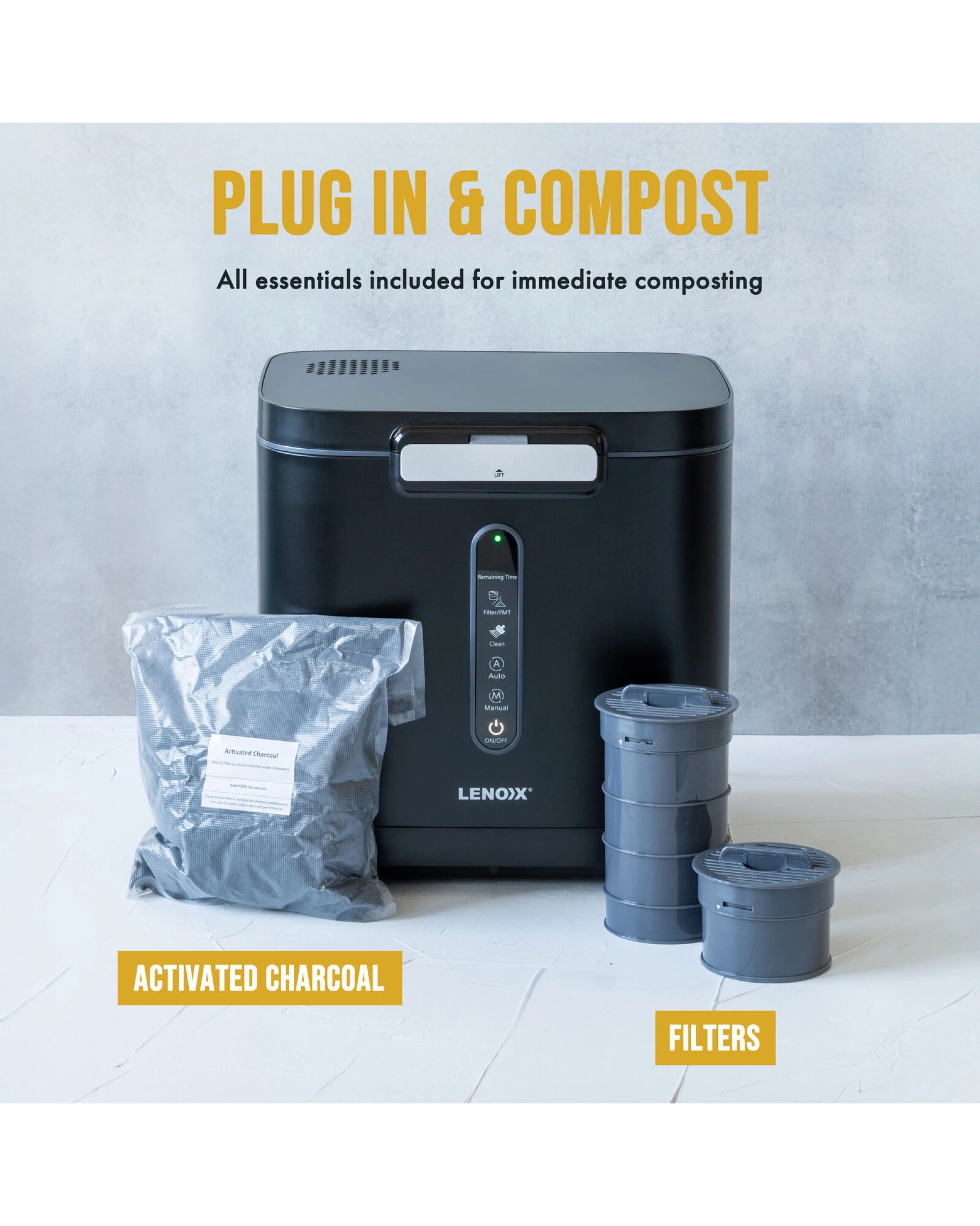 4 Healthy Choice Electric Food Waste Composter 3.8L Kitchen Countertop Bin with Fast 3-Hour Cycle, Odour Control, 4 of 7