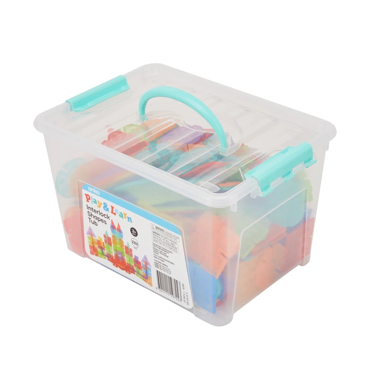4 282 Piece Interlock Shapes Tub, 4 of 4