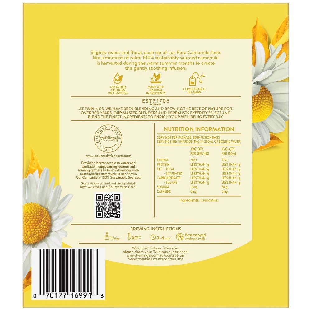 4 Twinings Camomile Tea Bags 80 Pack, 4 of 5