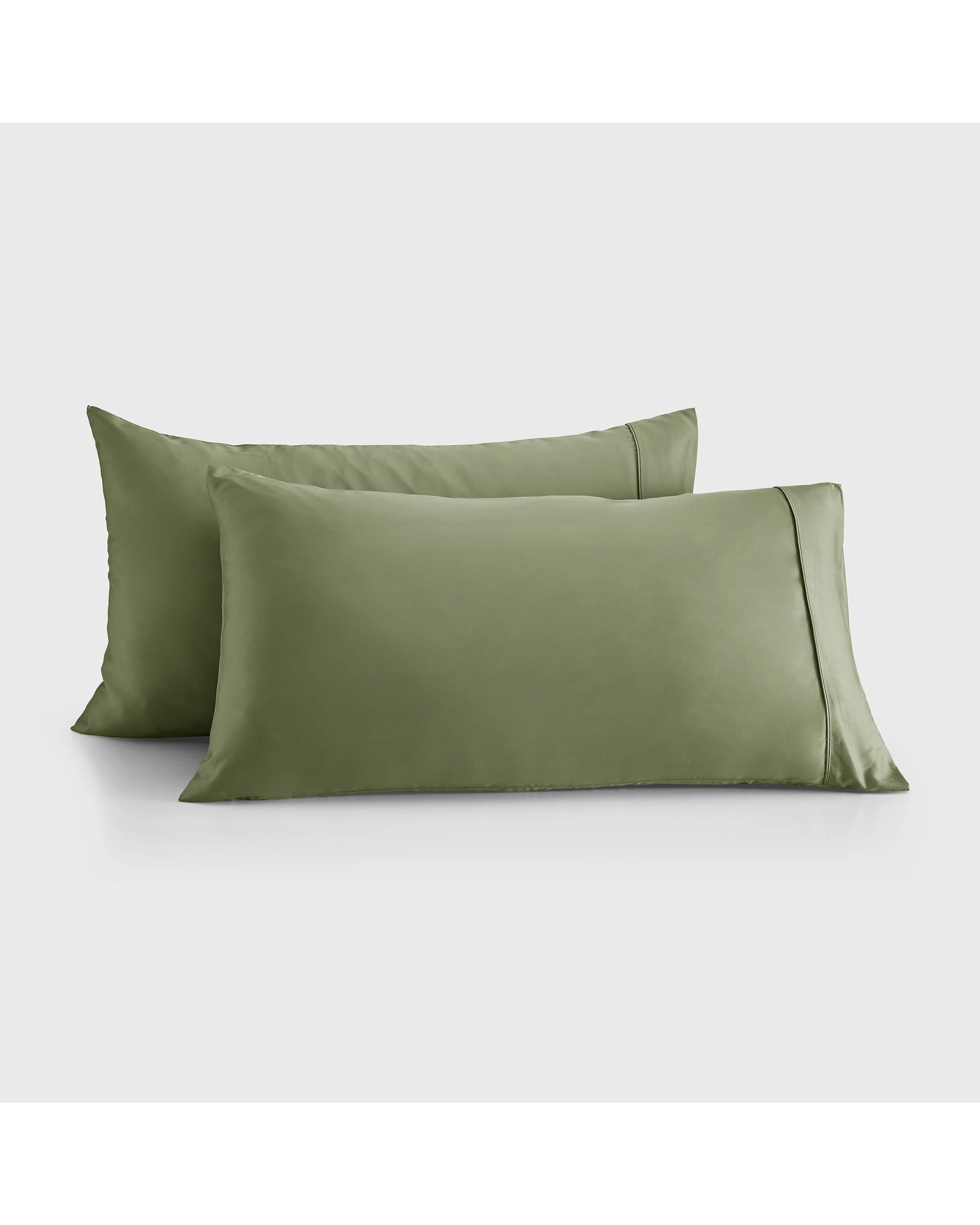 2 Natural Home 400TC 100% Bamboo Sateen King Pillowcase Twin Pack - Eucalyptus, 2 of 4