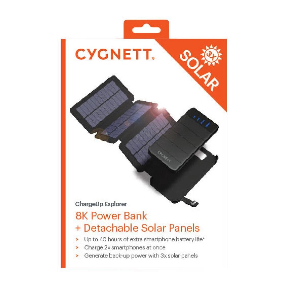 6 Cygnett ChargeUp Explorer 8K Solar Powerbank Black, 6 of 7