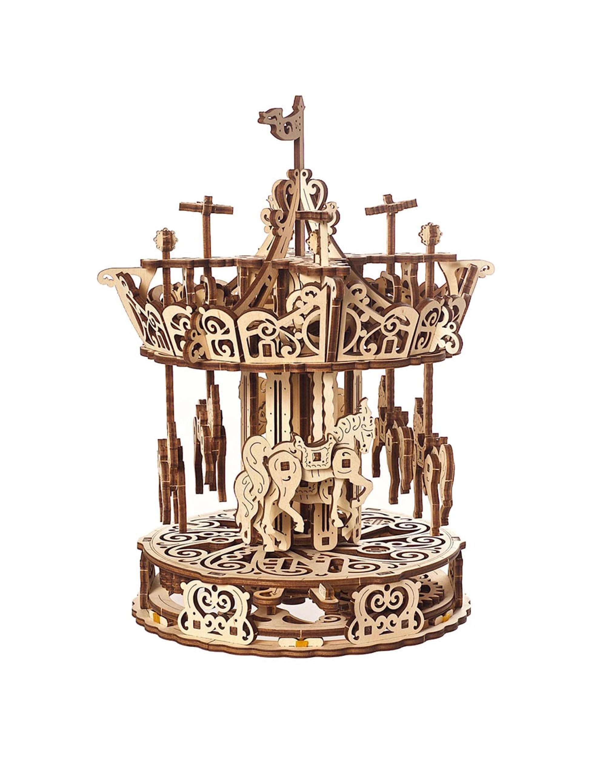 1 UGears Carousel Model Kit, 1 of 3