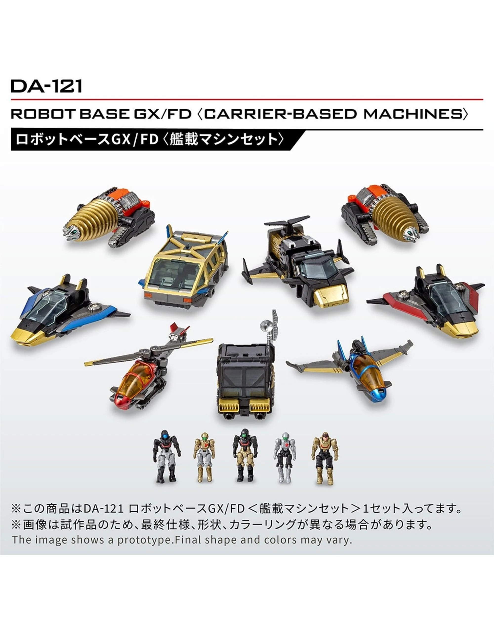 2 Takara Tomy T-Spark Diaclone DA-121 Robot Base GX/FD Carrier-Based Machines Set, 2 of 10