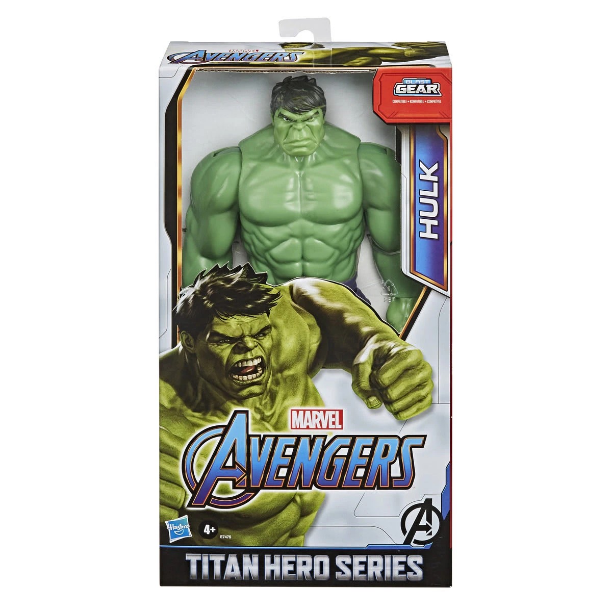 1 Marvel Avengers Titan Hero Series Blast Gear Deluxe Hulk 12 inch Toy Action Figure, 1 of 4