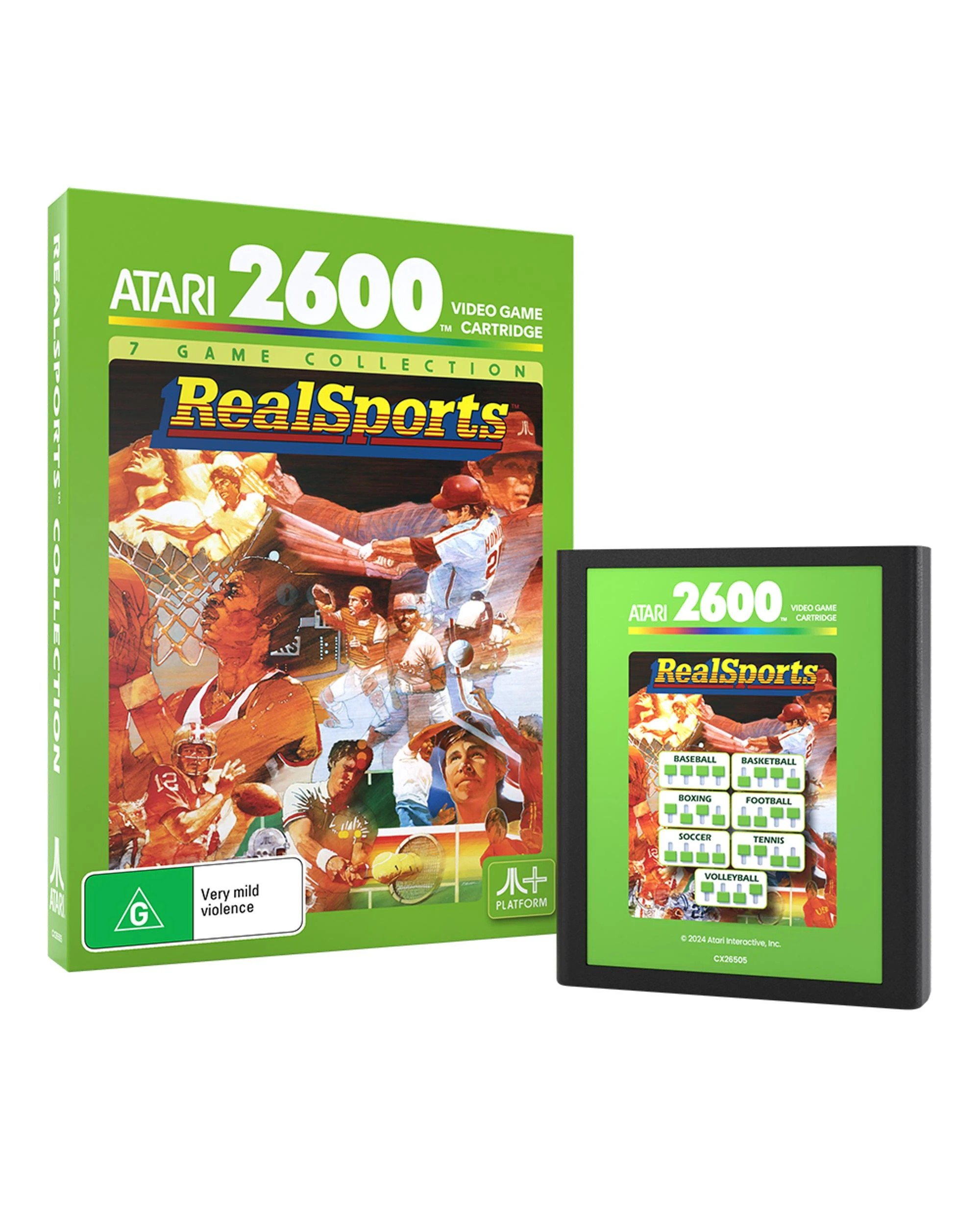 1 Atari Realsports Collection 7800, 1 of 7