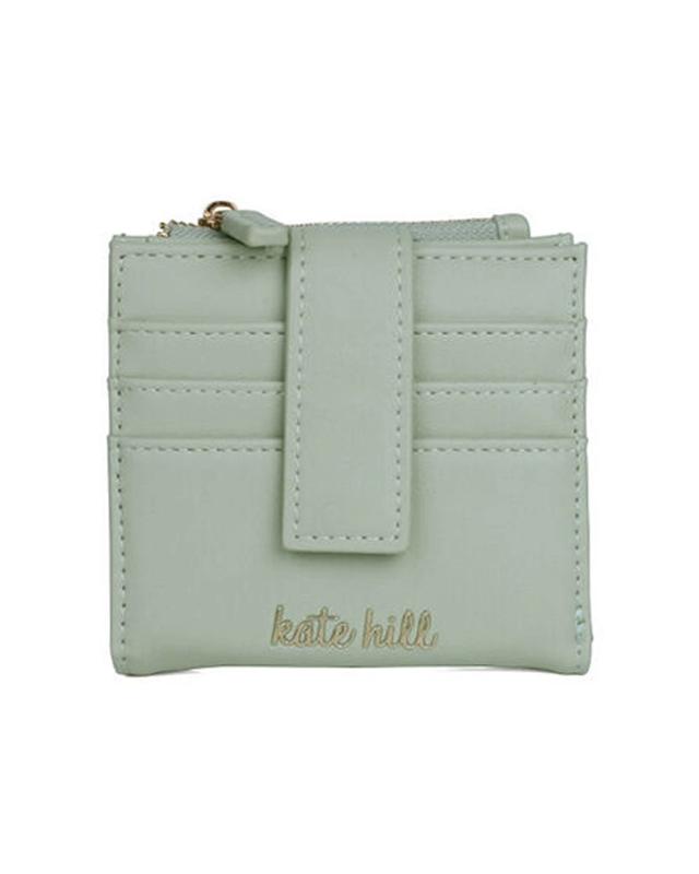 Kate Hill Womens Piper Purse Wallet with 9 Card Holder Compact Practical 11x10cm Sage - G