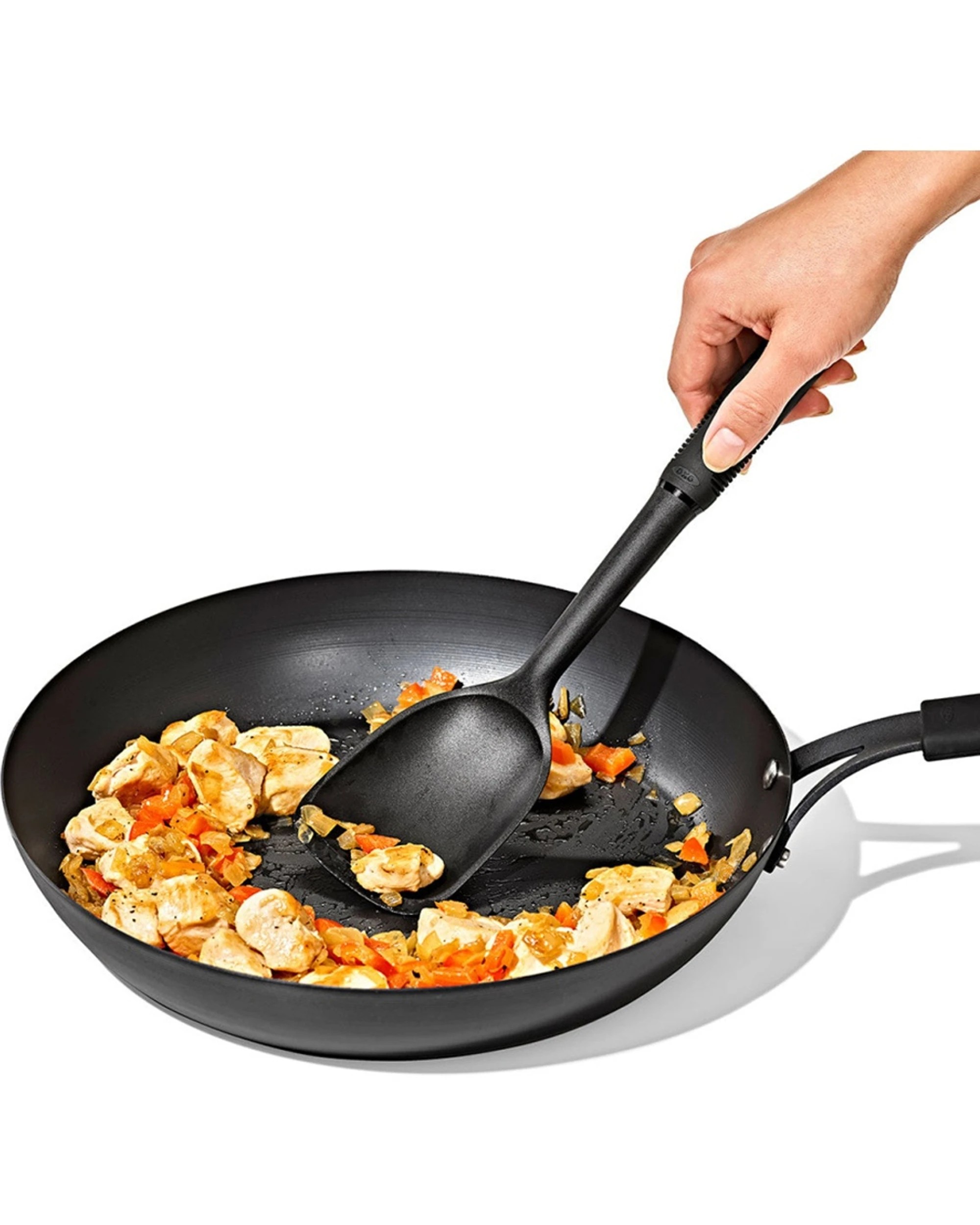 4 Oxo Good Grips Nylon Saute Spoon Heat Resistant Non-Slip Grip Kitchen Tool - Black, 4 of 4