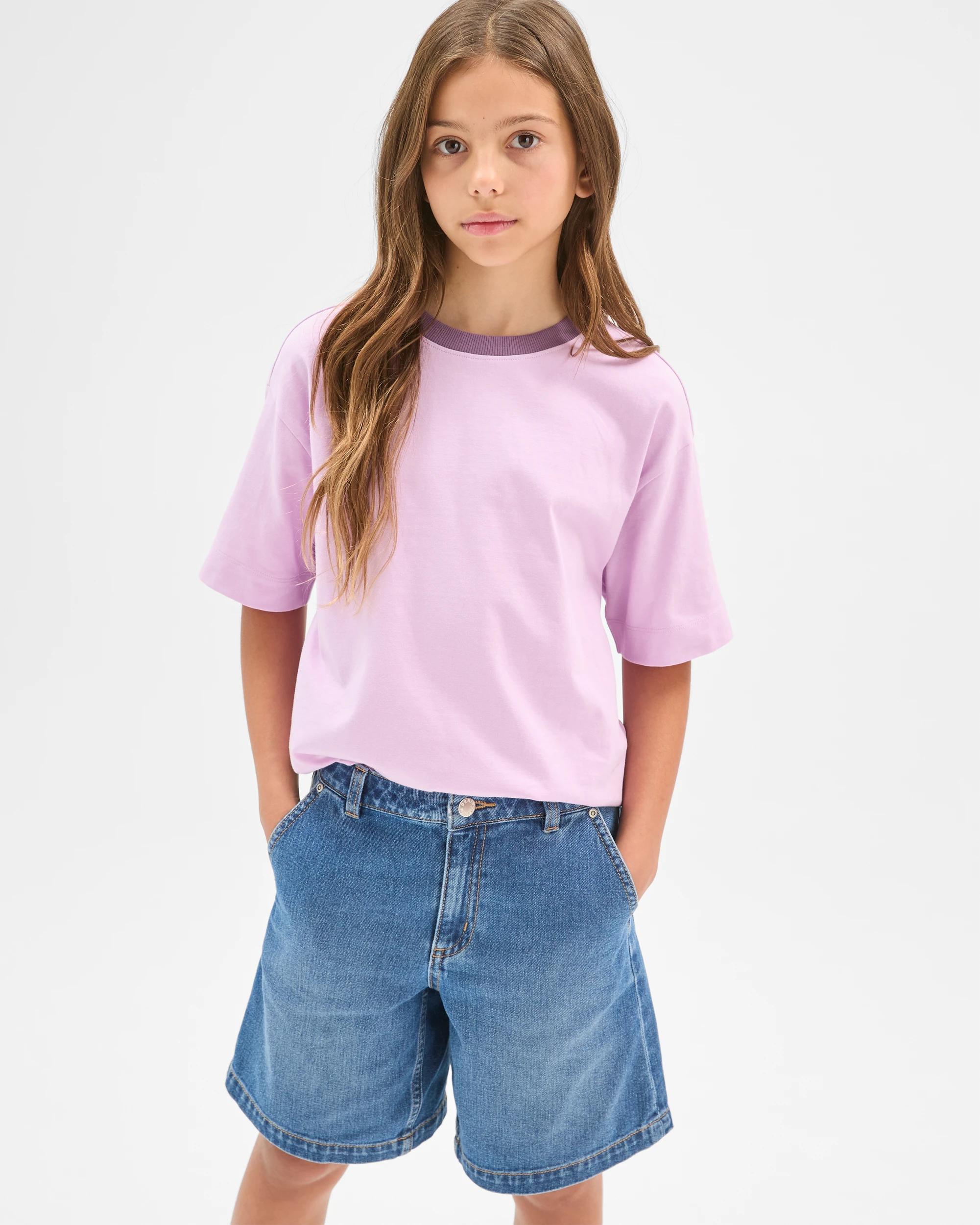 3 Target Kids Cotton Bermuda Denim Jorts MID WASH, 3 of 7