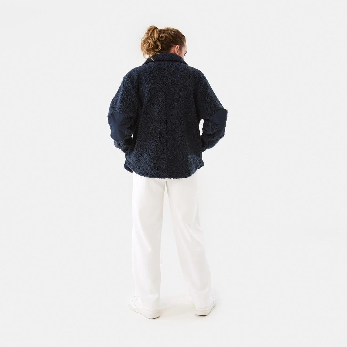 6 Active Womens Sherpa Jacket Shade Navy, 6 of 10