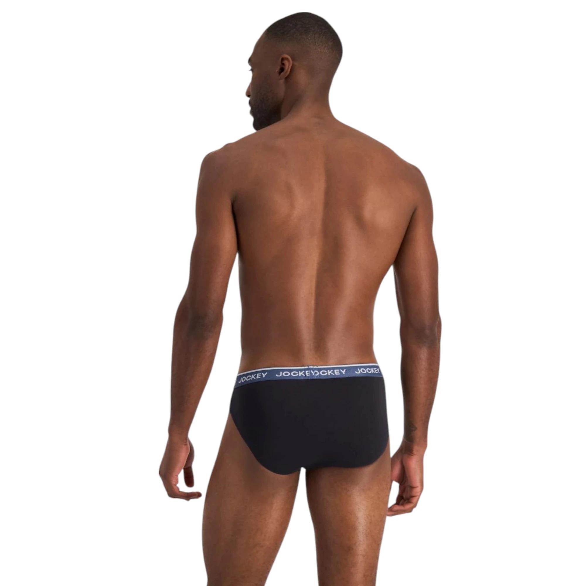 6 Jockey 20 Pack Elastic Cotton Brief Underwear BLACK, 6 of 9
