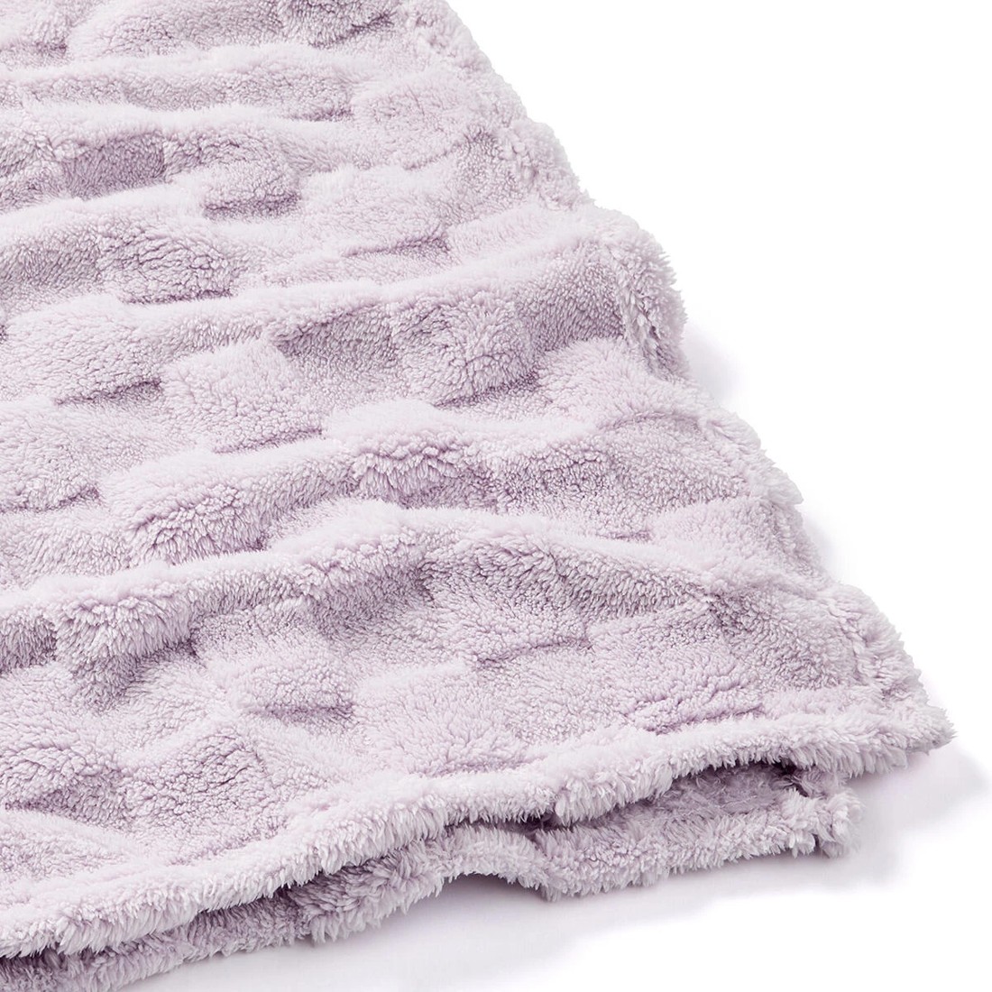 5 Soft Check Throw - Lilac, 5 of 6