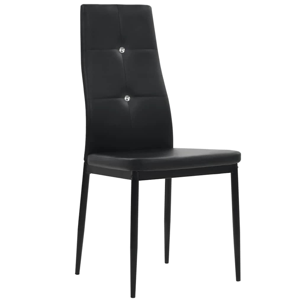 2 Vidaxl Dining Chair Dining Room Chairs - Black, 2 of 9