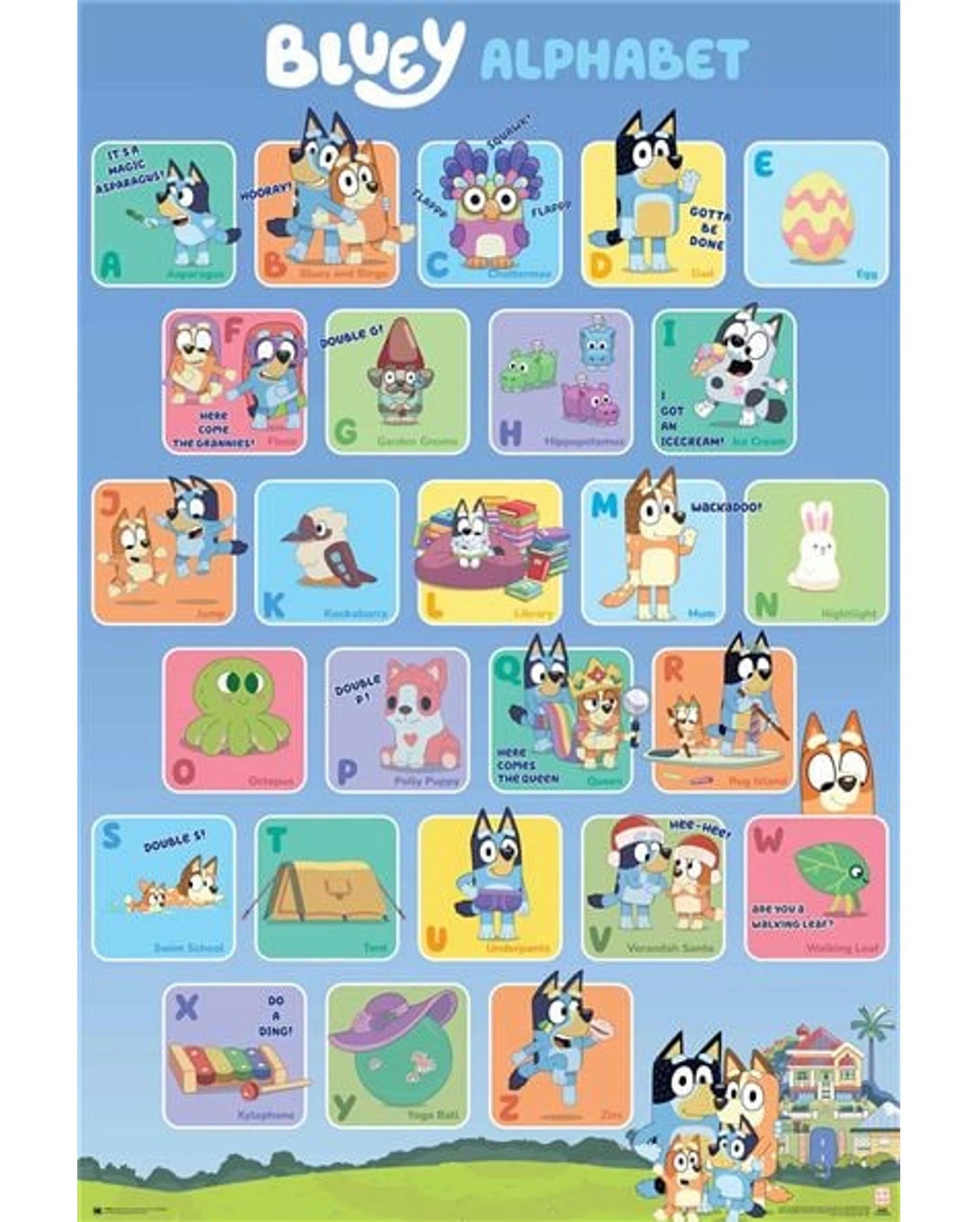 1 Bluey ABC Poster, 1 of 1