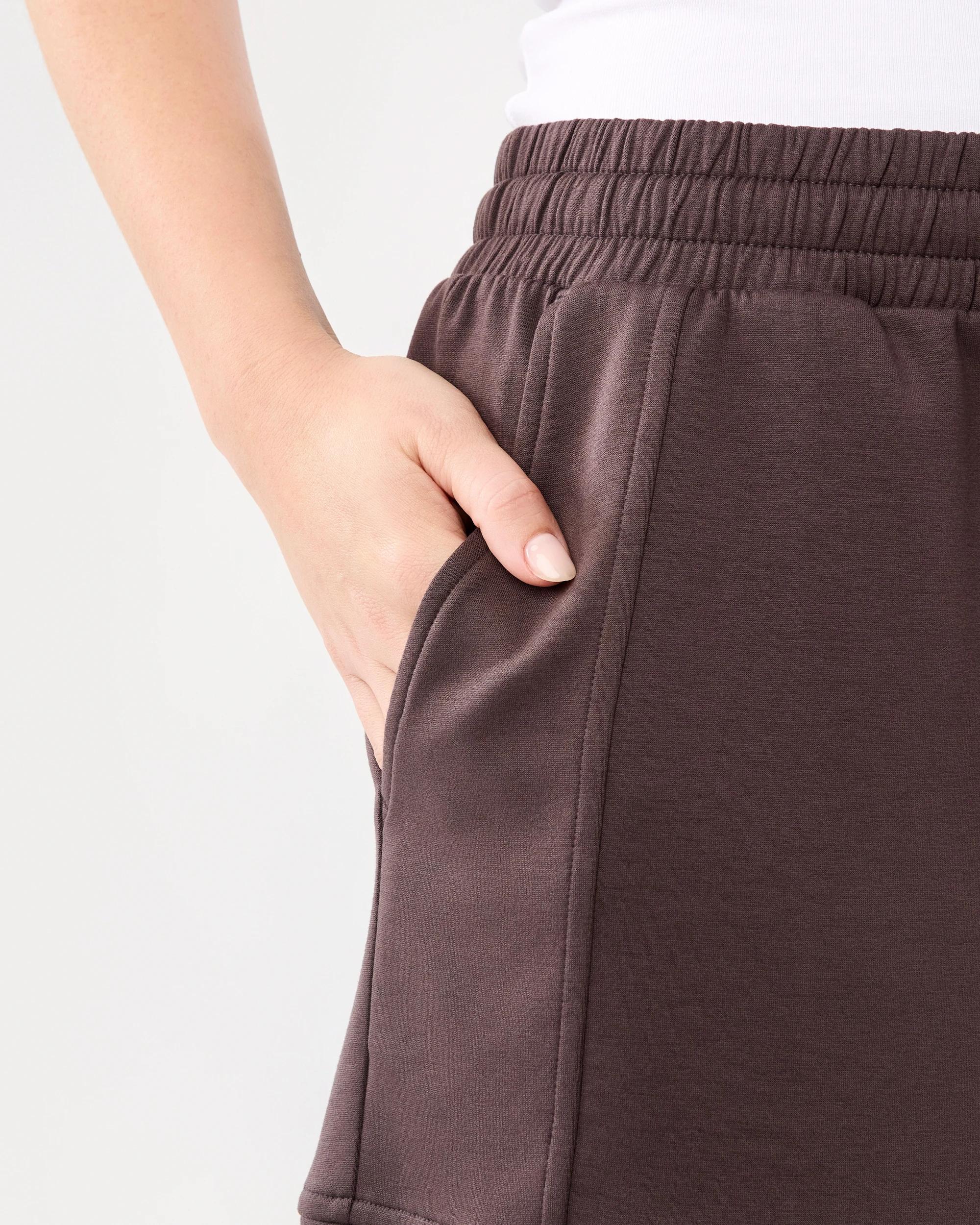 4 Active Womens Scuba Shorts Espresso, 4 of 7