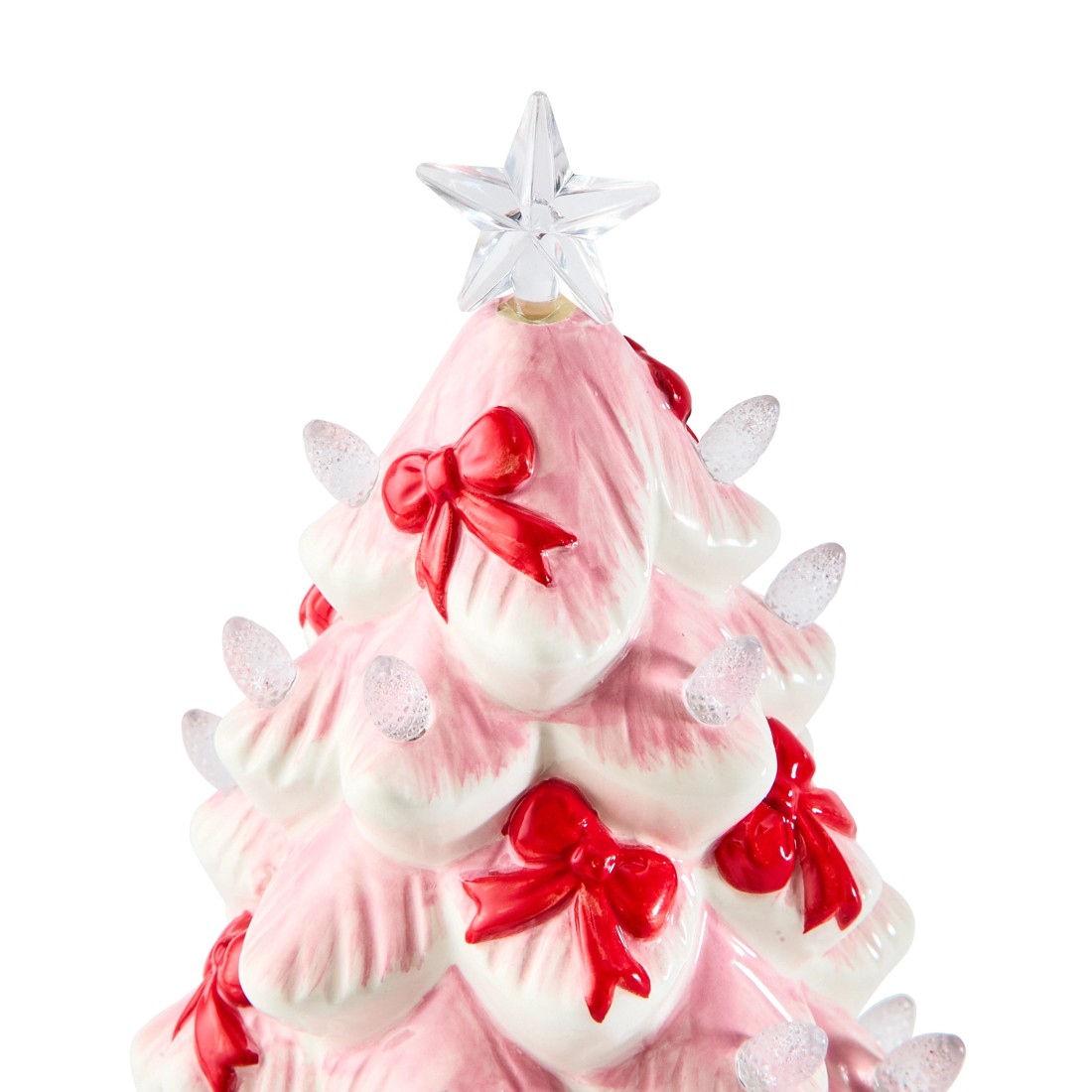 5 Battery Operated LED Light Up Ceramic Tree - Assorted, 5 of 10
