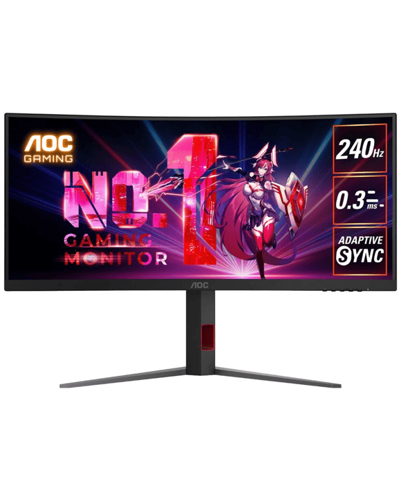 AOC 34 WQHD 240Hz 0.3ms Curved Gaming Monitor CU34G4Z