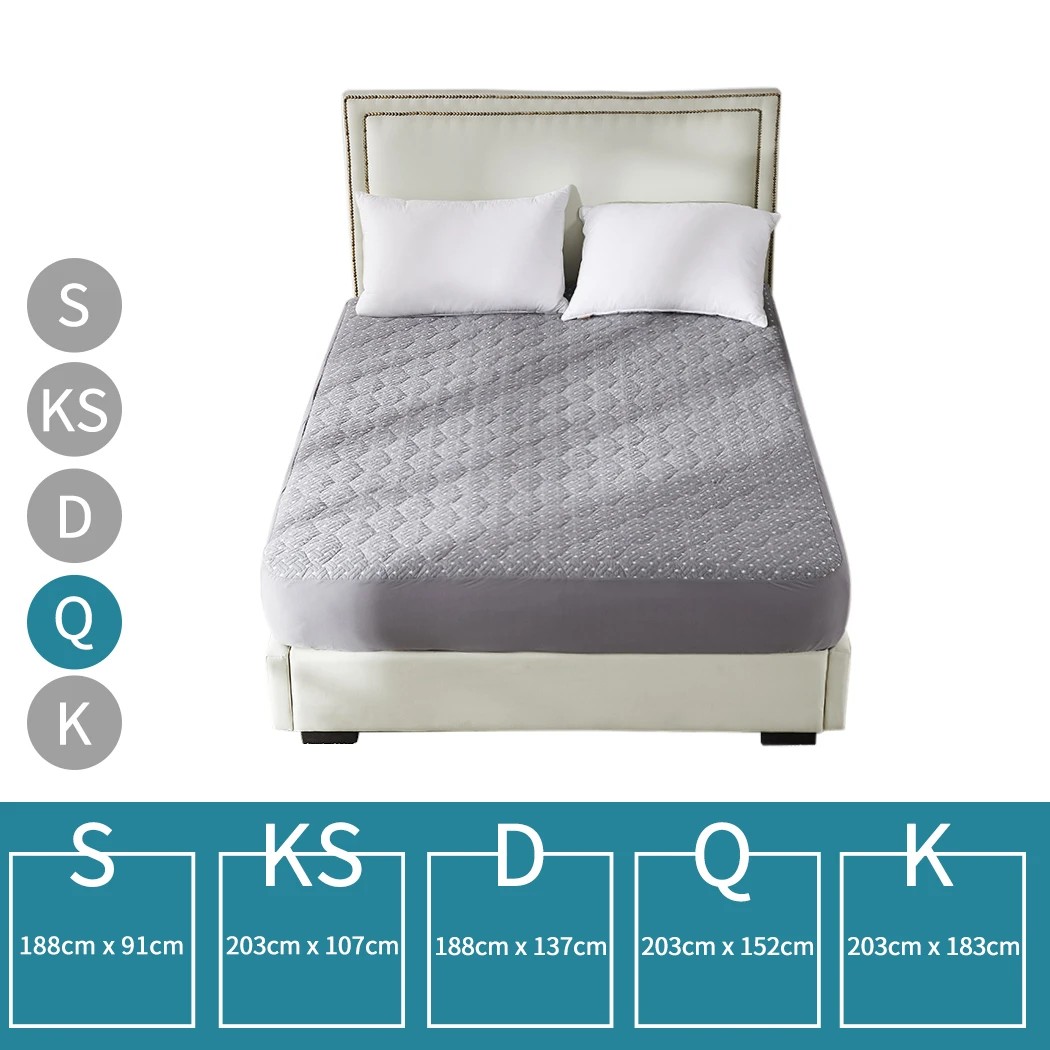 3 Dreamz Mattress Protector Topper Bamboo Pillowtop Waterproof Queen, 3 of 9