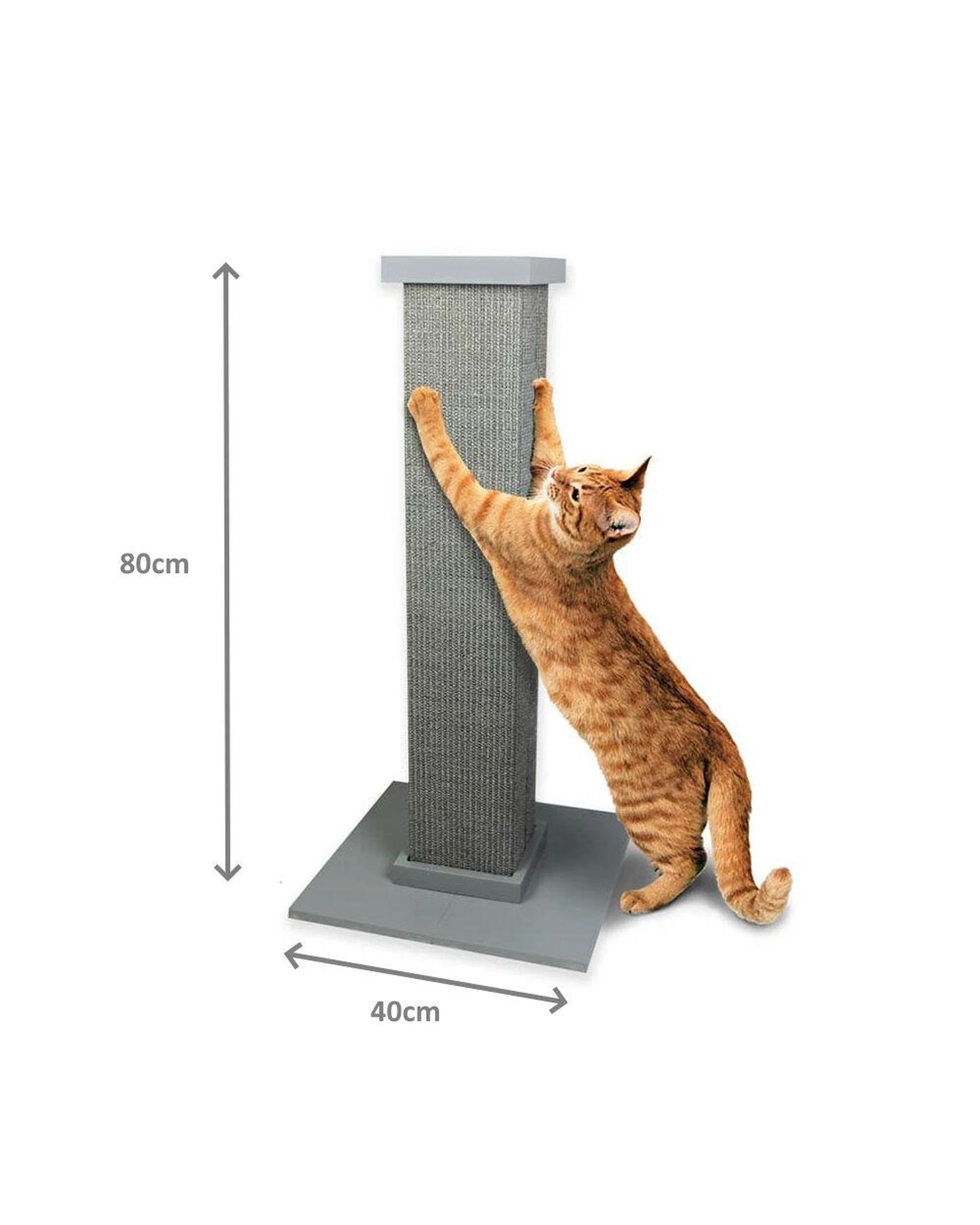 8 SmartCat Ultimate Heavy-Duty Sisal Sturdy Cat Scratch Post Grey - Grey, 8 of 8
