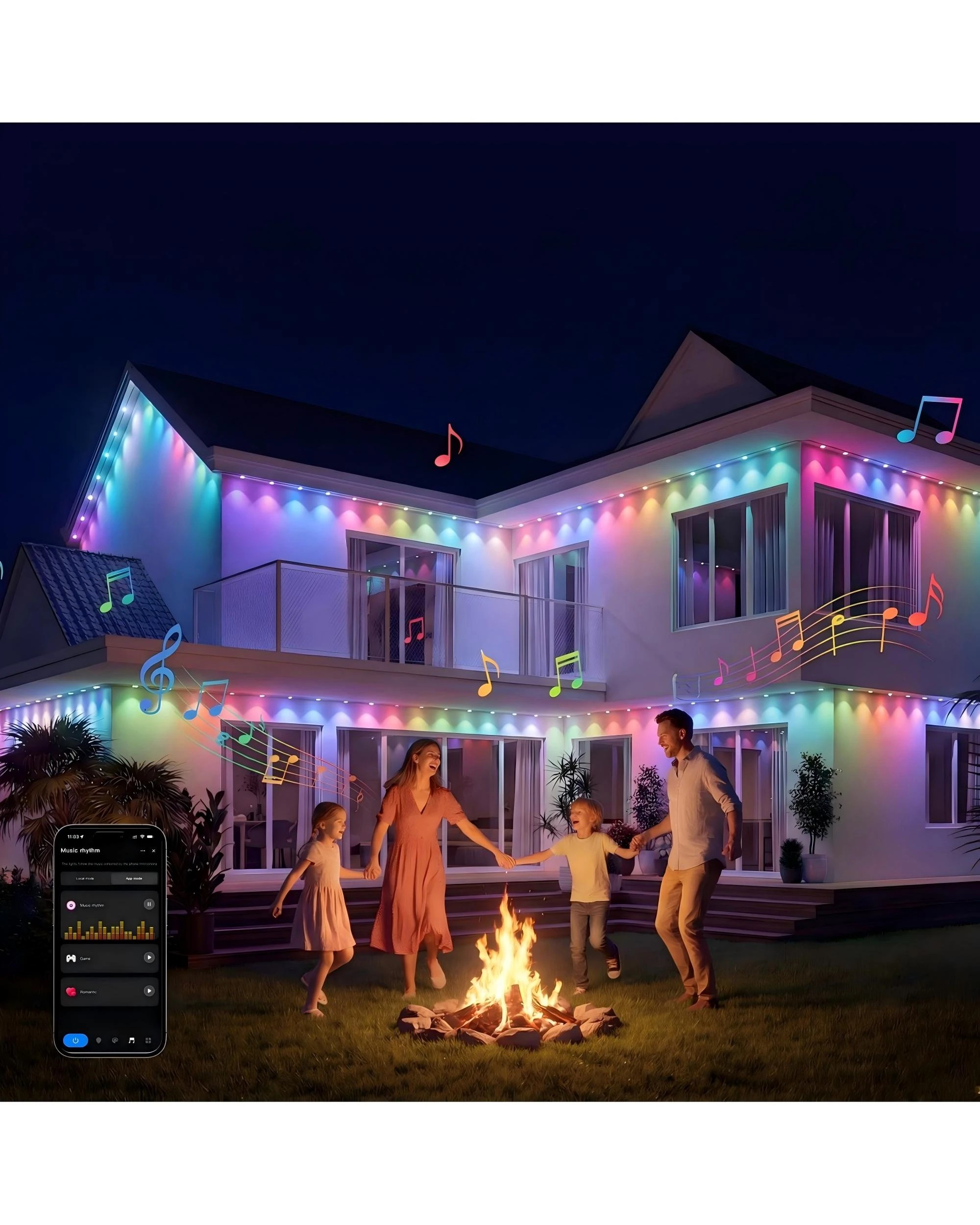 7 Advwin Outdoor String Lights 30m 60 LED IP67 Waterproof - White, 7 of 8