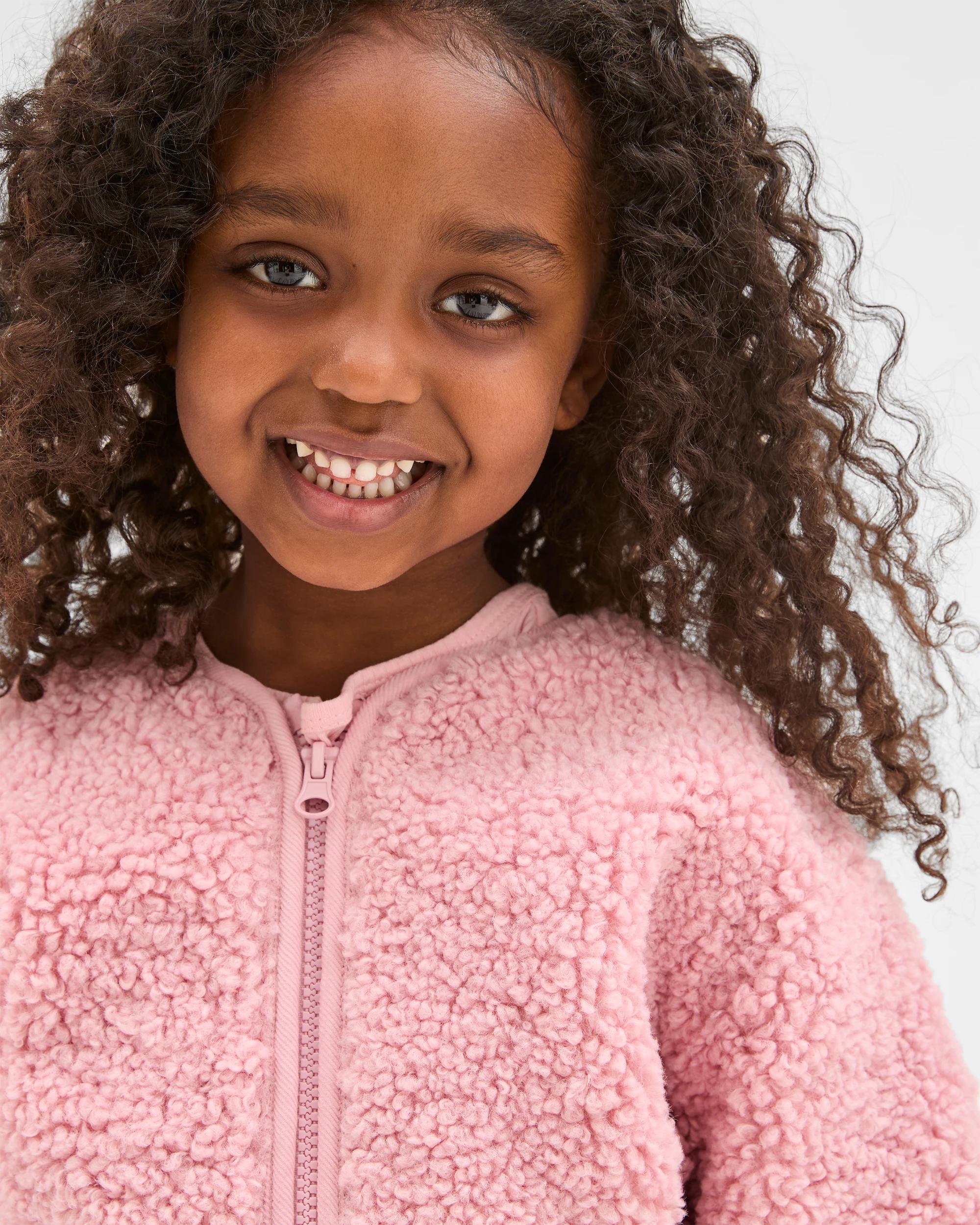 4 Target Kids Long Sleeve Teddy Jacket PINK, 4 of 7