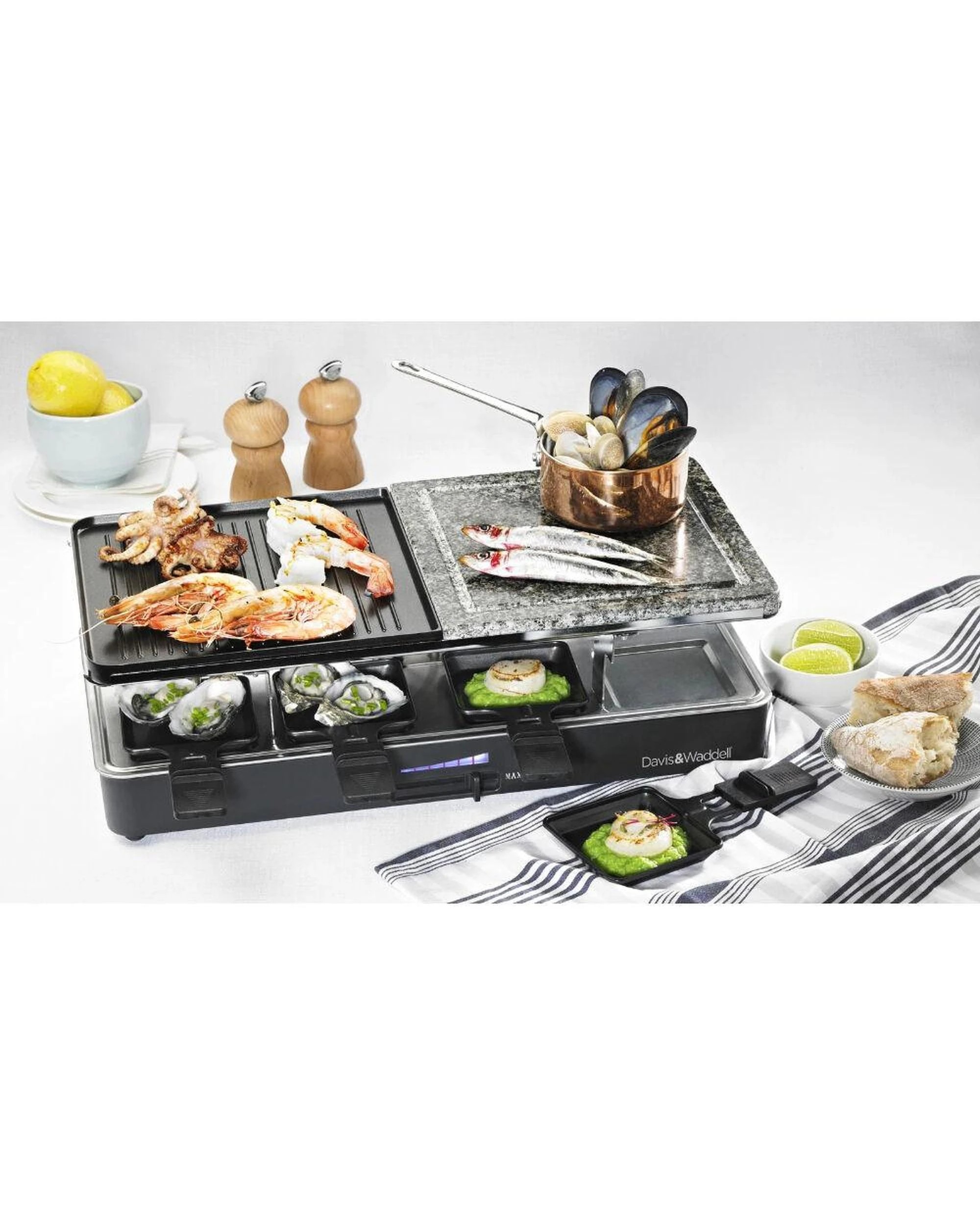 9 Davis & Waddell Electric Raclette Party Grill 8 Person  Black - Black, 9 of 9