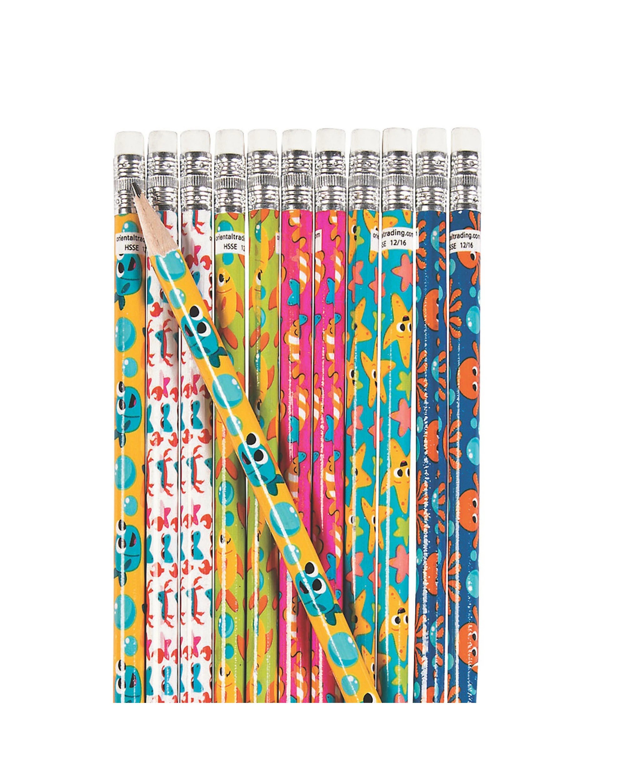 1 Partyrama Under the Sea Pencils Pack of 24, 1 of 2