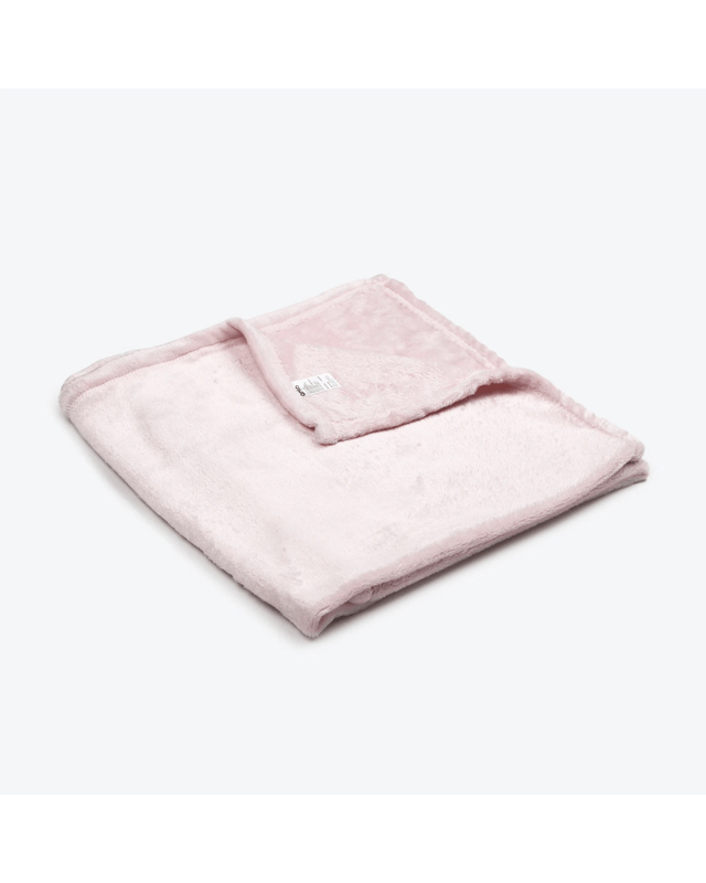 Coral Fleece Throw - Blush 