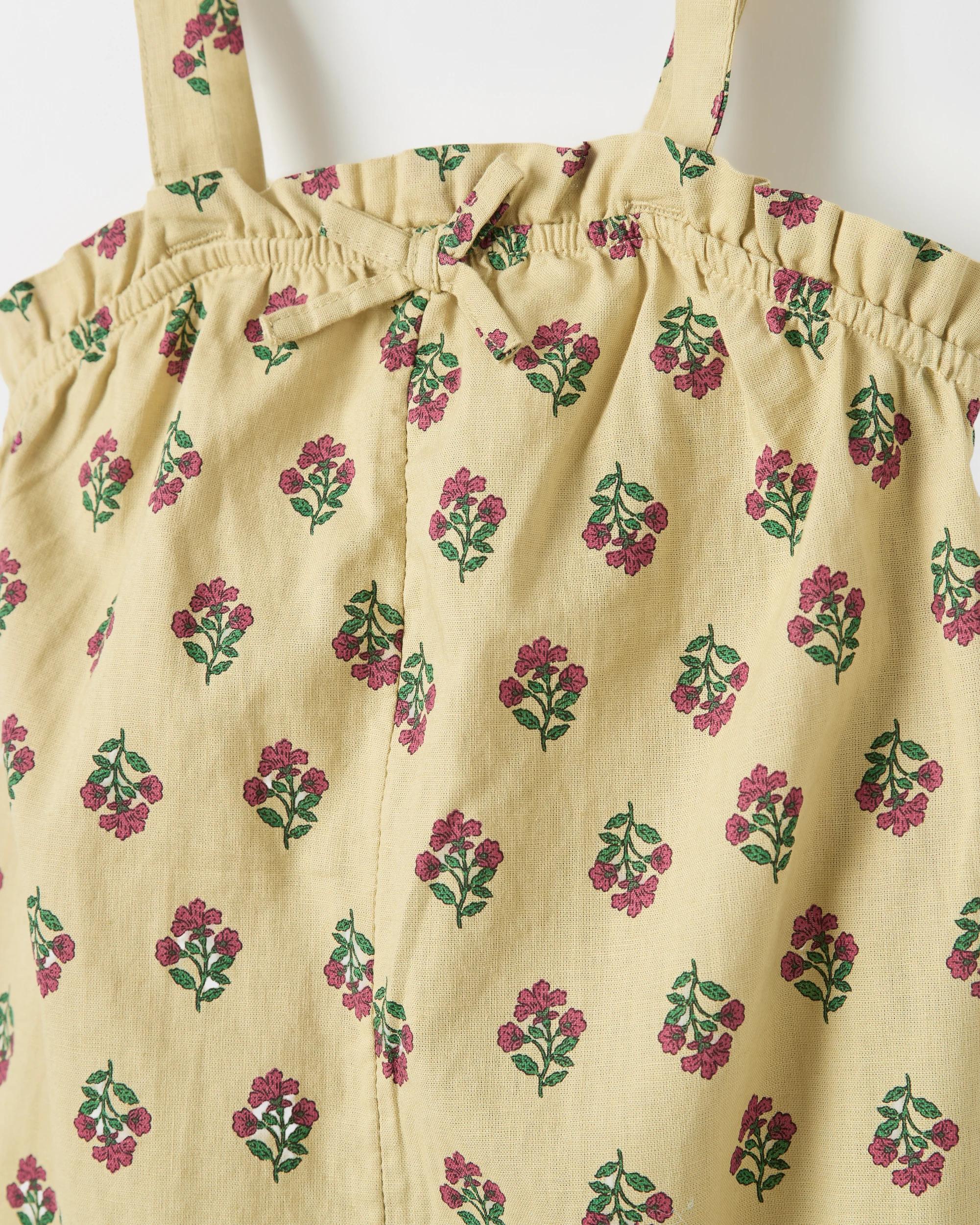 3 Target Kids Australian Cotton Blend Jumpsuit STAMP ALL OVER PRINT GREEN, 3 of 4