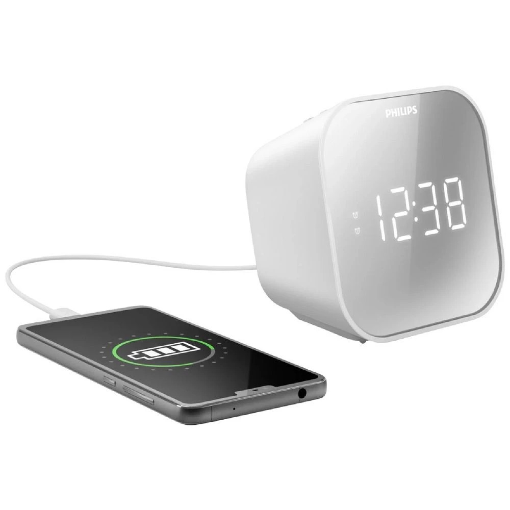 4 Philips Clock Radio with USB Charger, 4 of 5