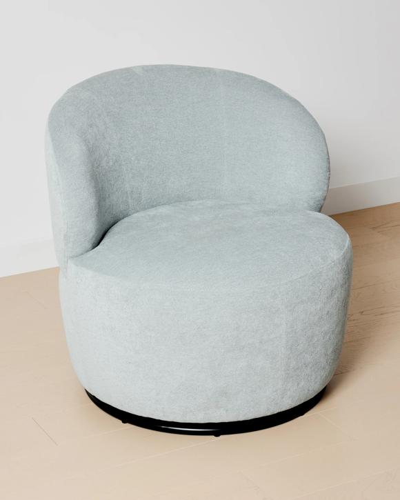 Clara Swivel Lounge Chair - Blue