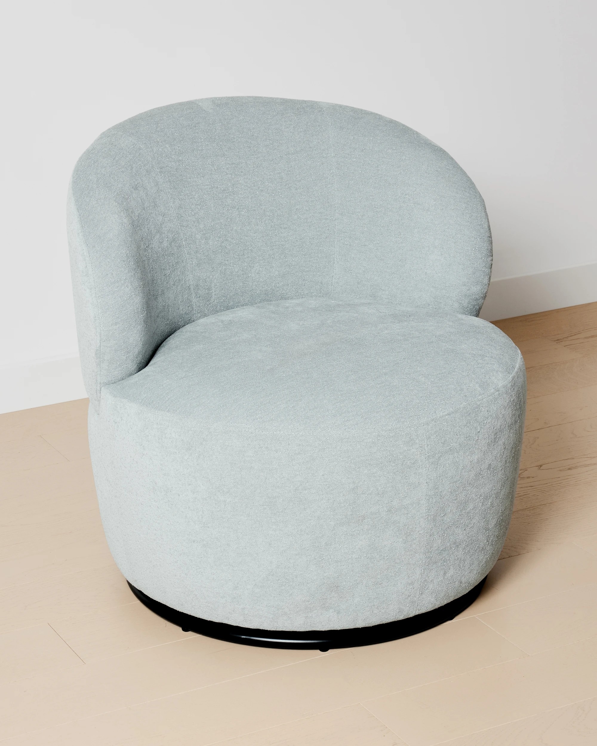 1 Clara Swivel Lounge Chair - Blue, 1 of 7