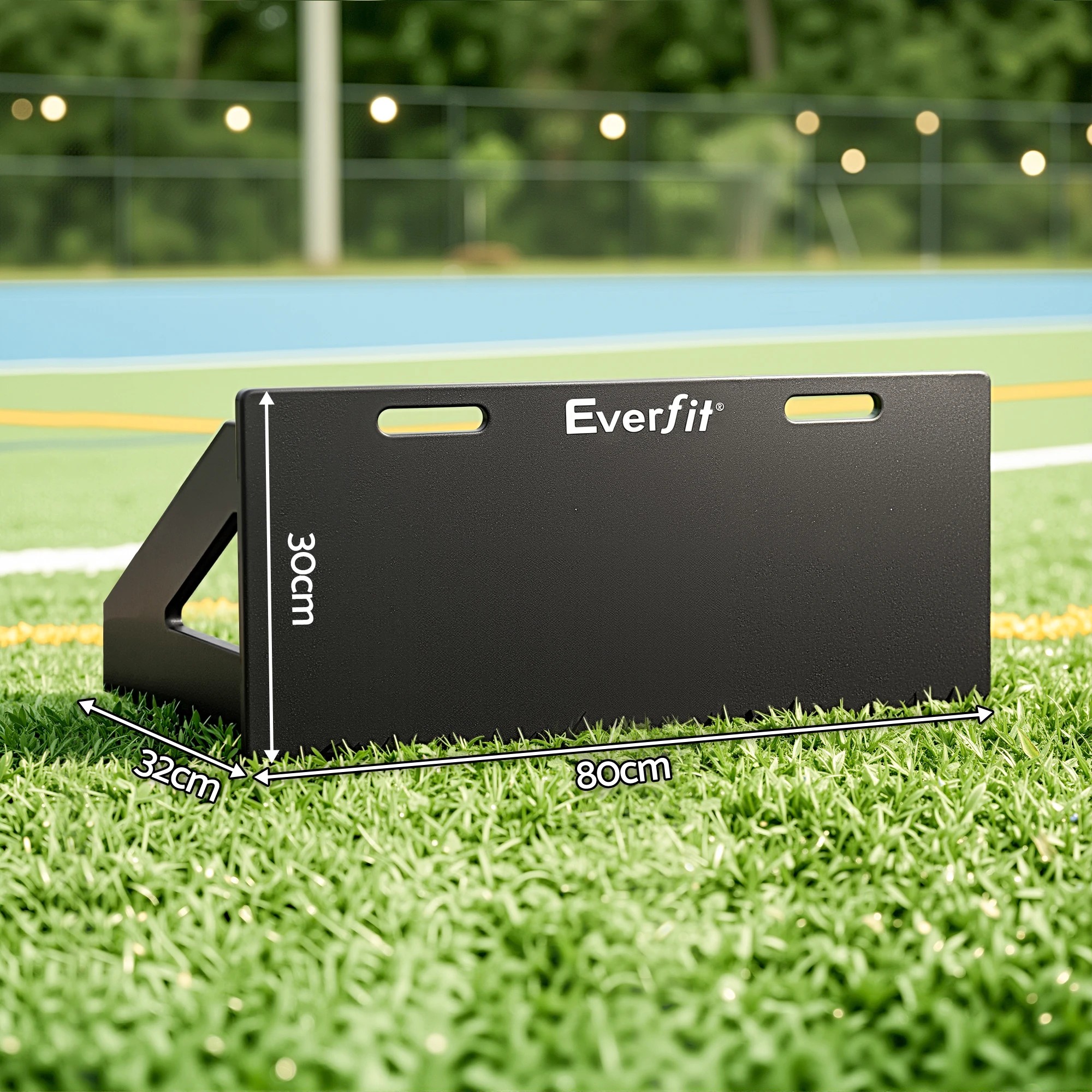 2 Everfit Soccer Rebounder Board 80cm x 30cm Football Rebound Wall with 2 Angles - Black, 2 of 9