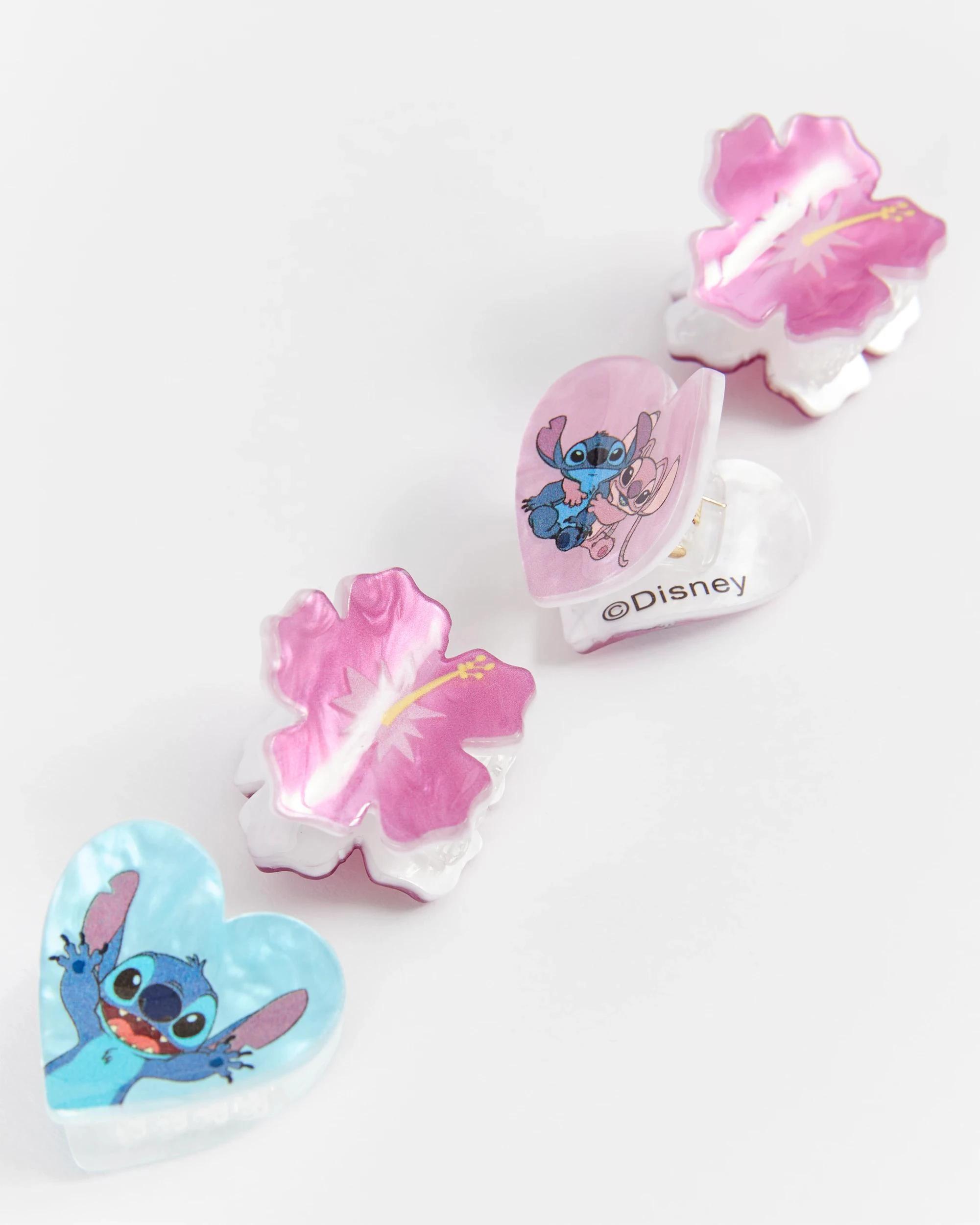 2 Disney Kids Licensed Stitch 4 Pack Mini Claw Clips STITCH, 2 of 3