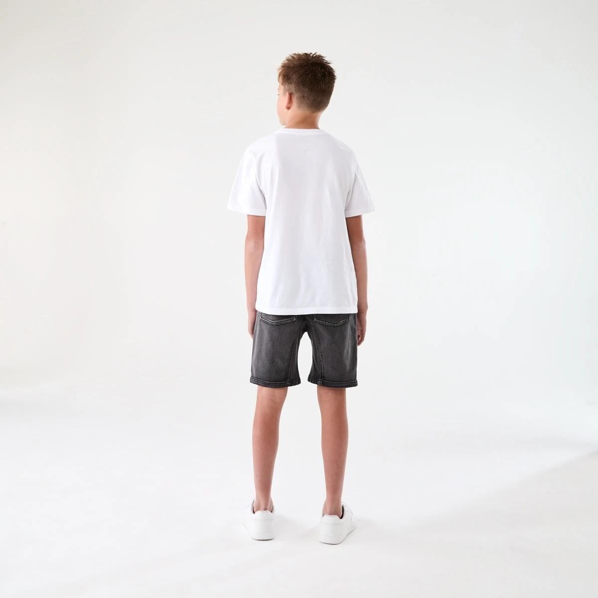 7 Pull On Denim Moto Shorts BLACK WASH, 7 of 7