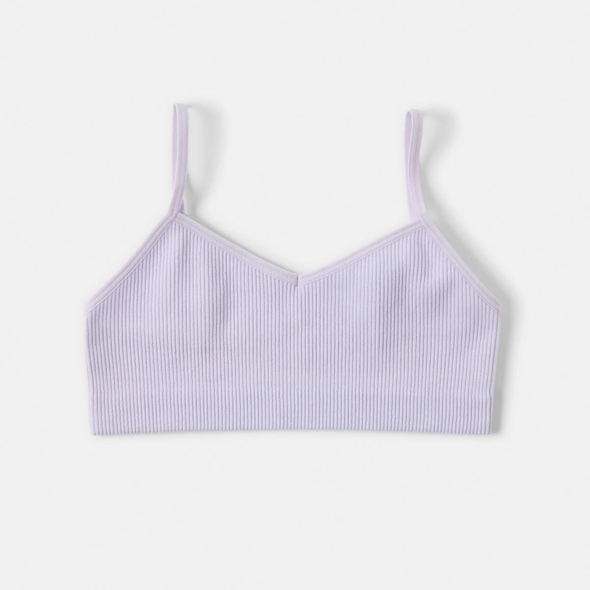 2 2 Pack Rib Seamfree Crop Top Purp Marle, 2 of 3