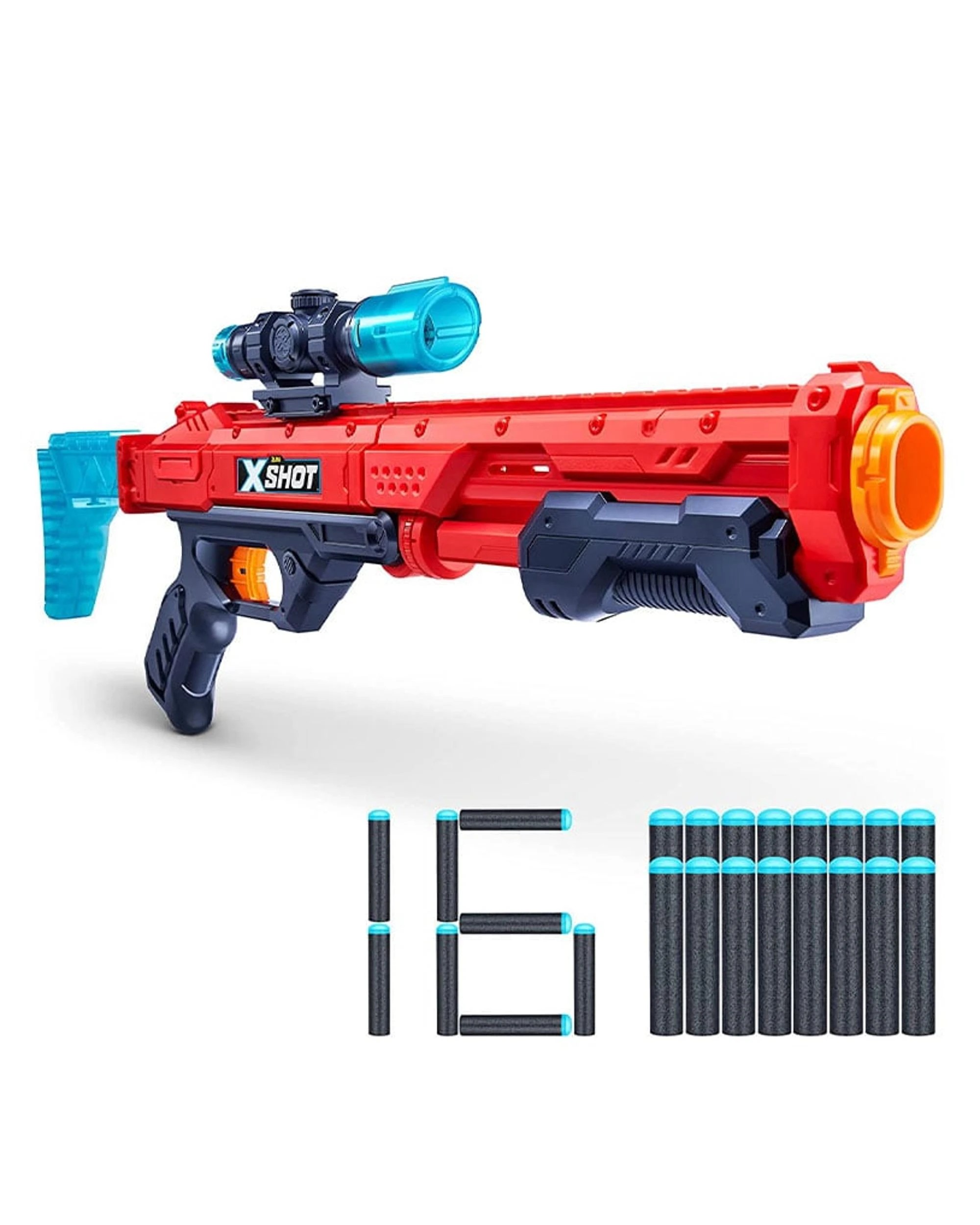 2 Zuru X-Shot Excel Hawk Eye With 16 Darts, 2 of 3